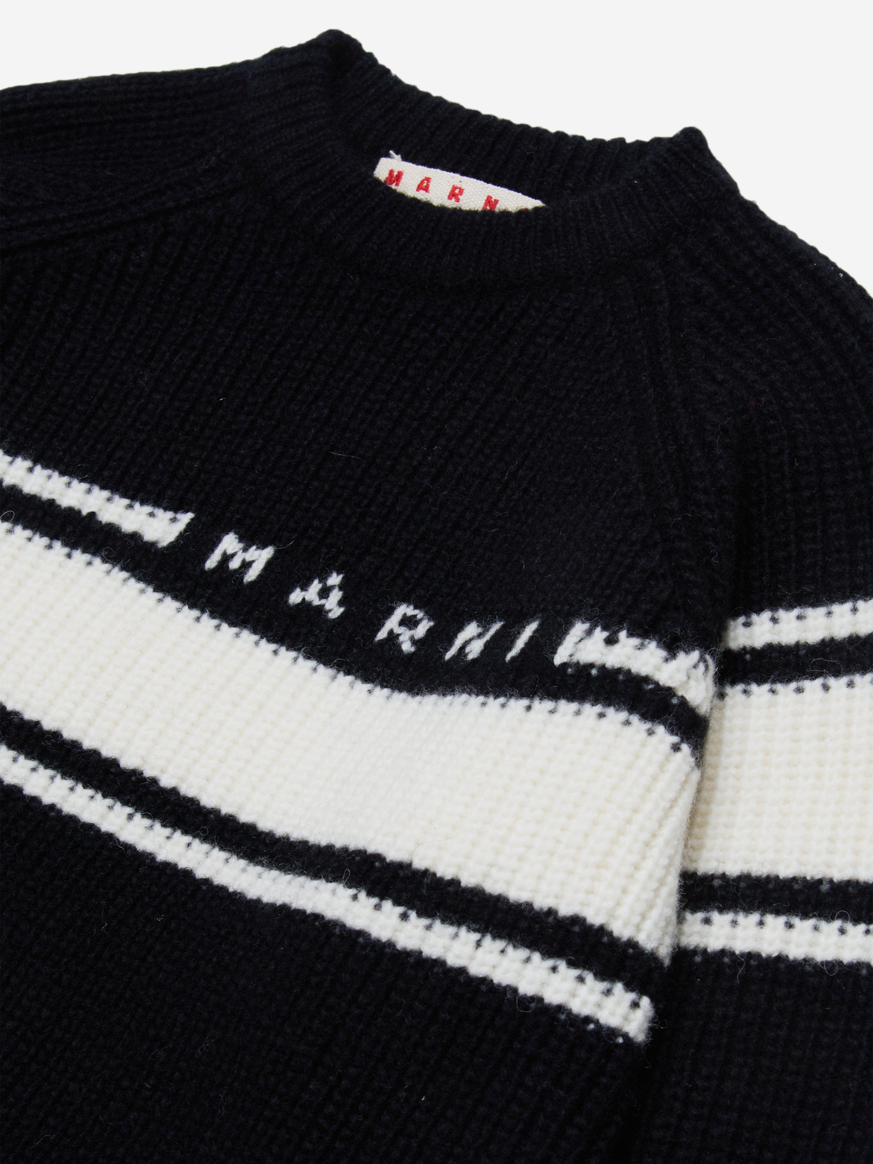 Kids Striped Jumper in Black