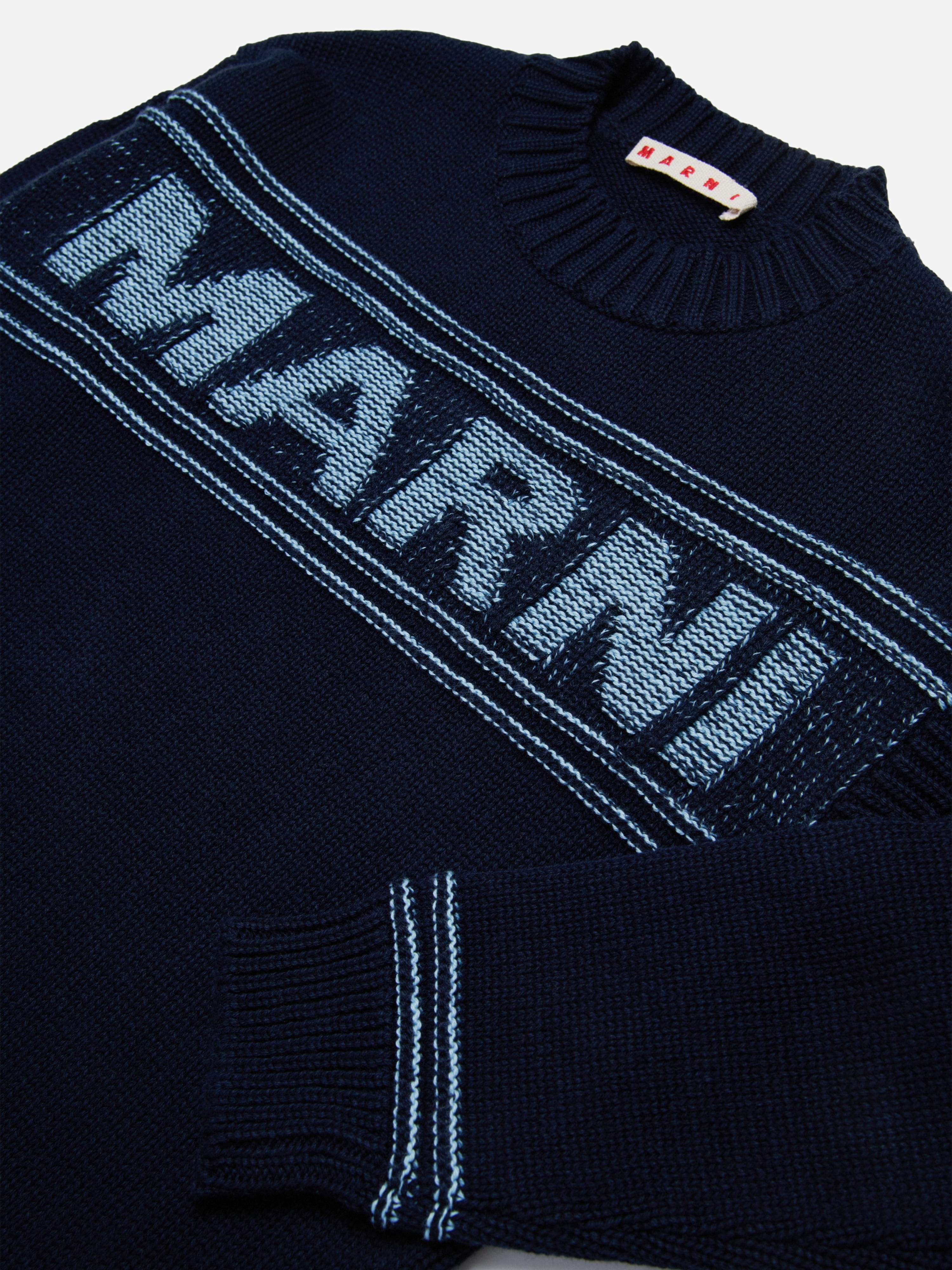 Kids Logo Jumper in Navy