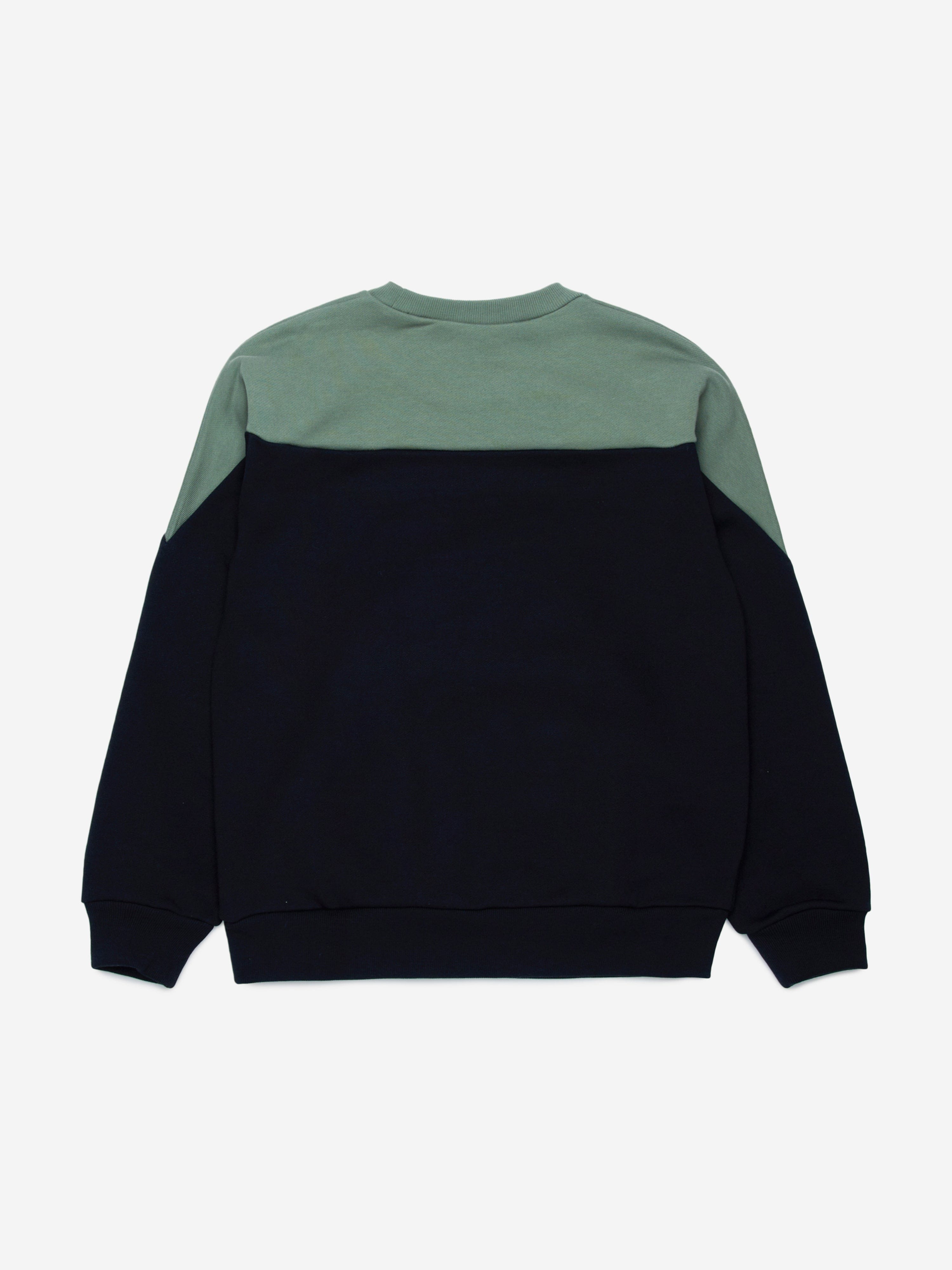 Kids Colourblock Sweatshirt in Black