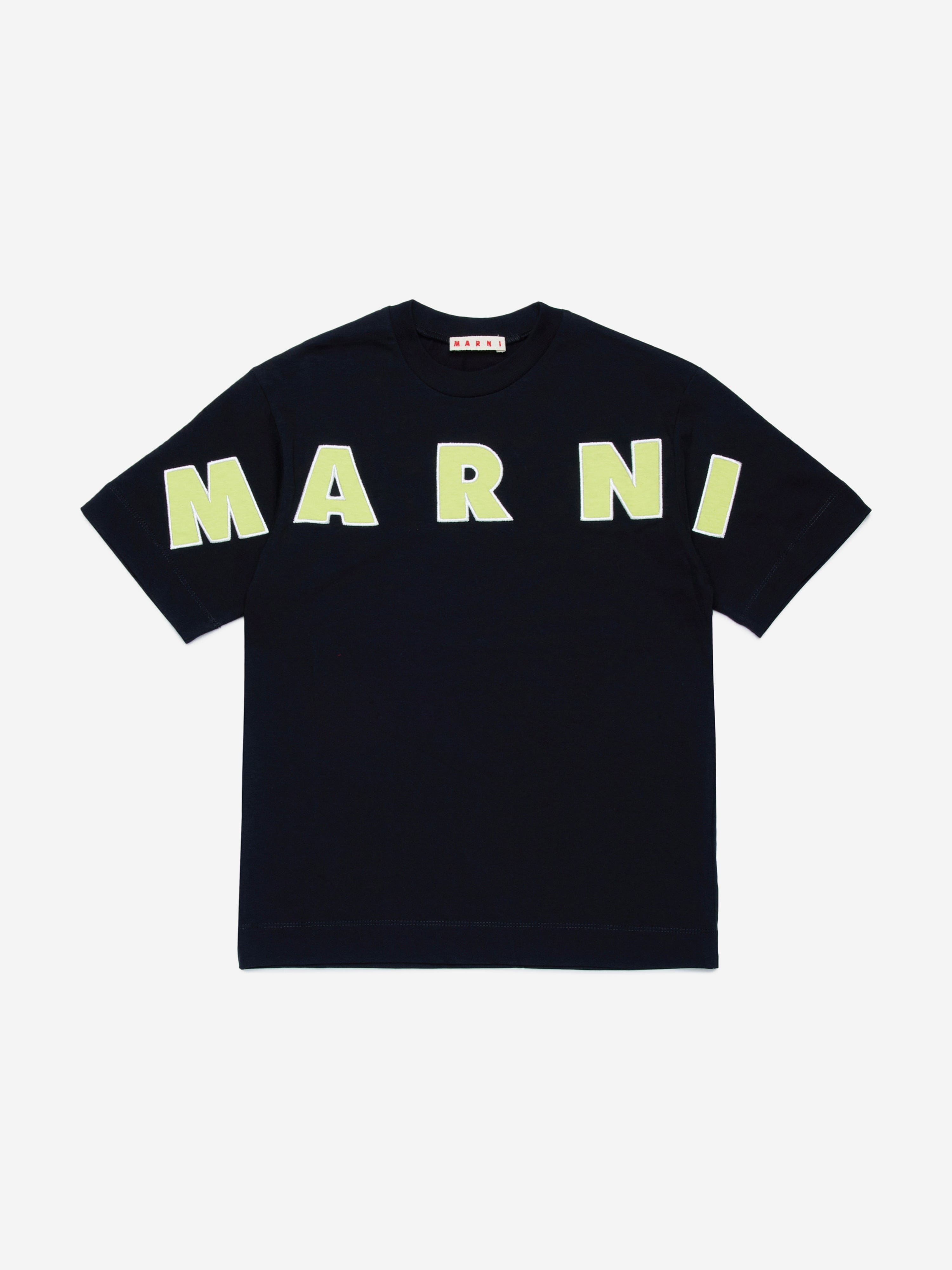 MARNI Kids Logo T-Shirt in Black