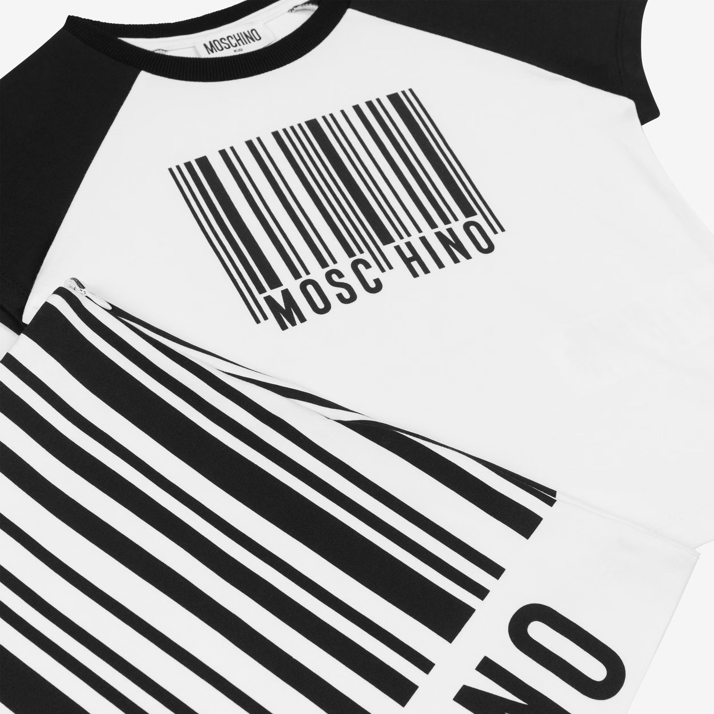 Girls White Logo T-Shirt & Skirt Set