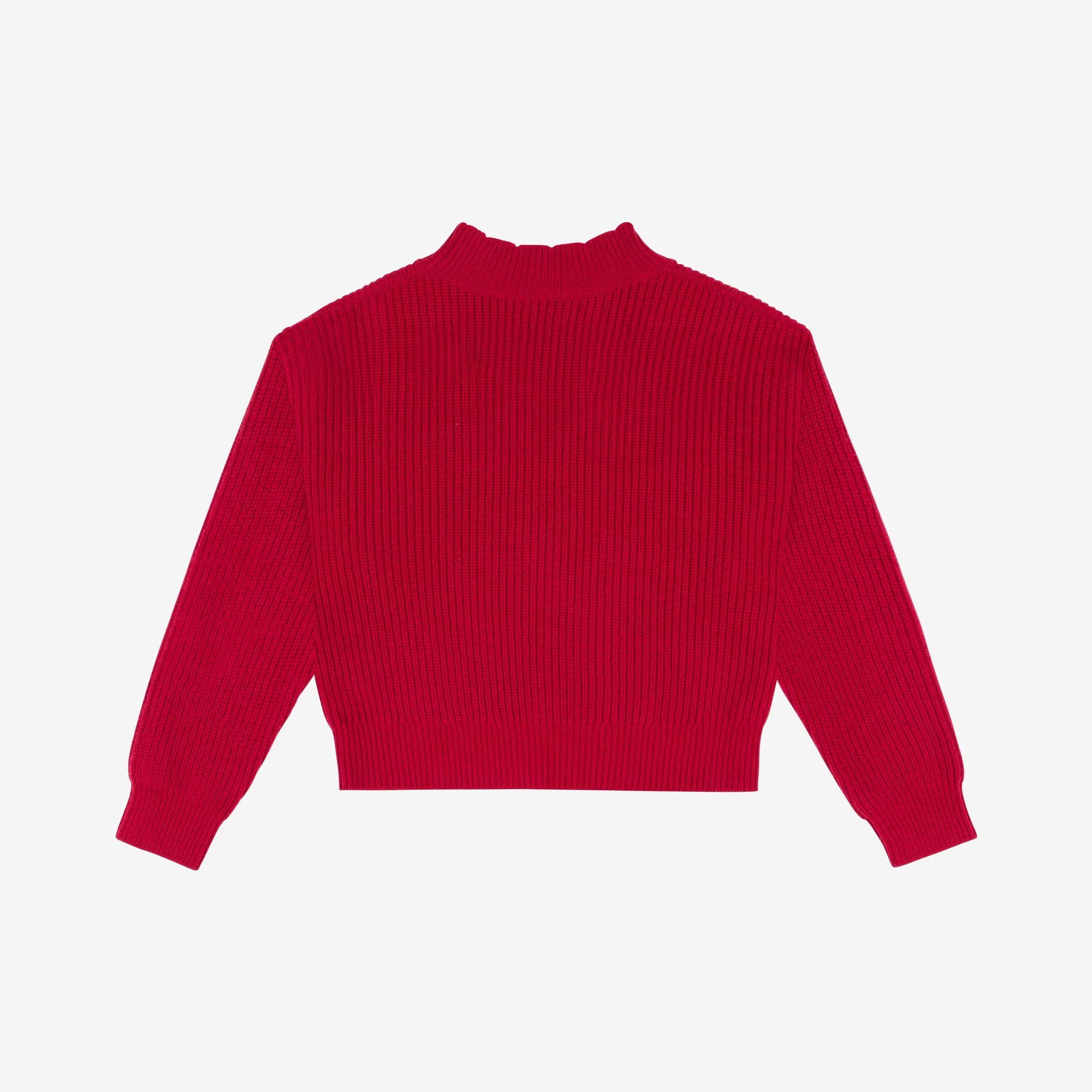 Girls Red Wool Sweater