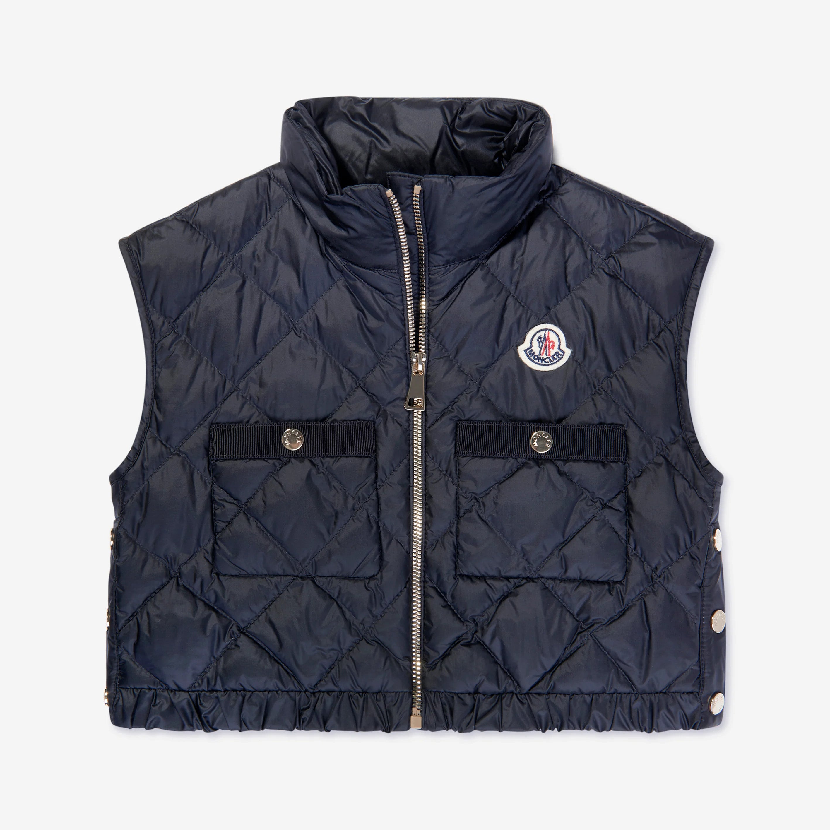 Girls Navy "GARONNA" Padded Down Gilet