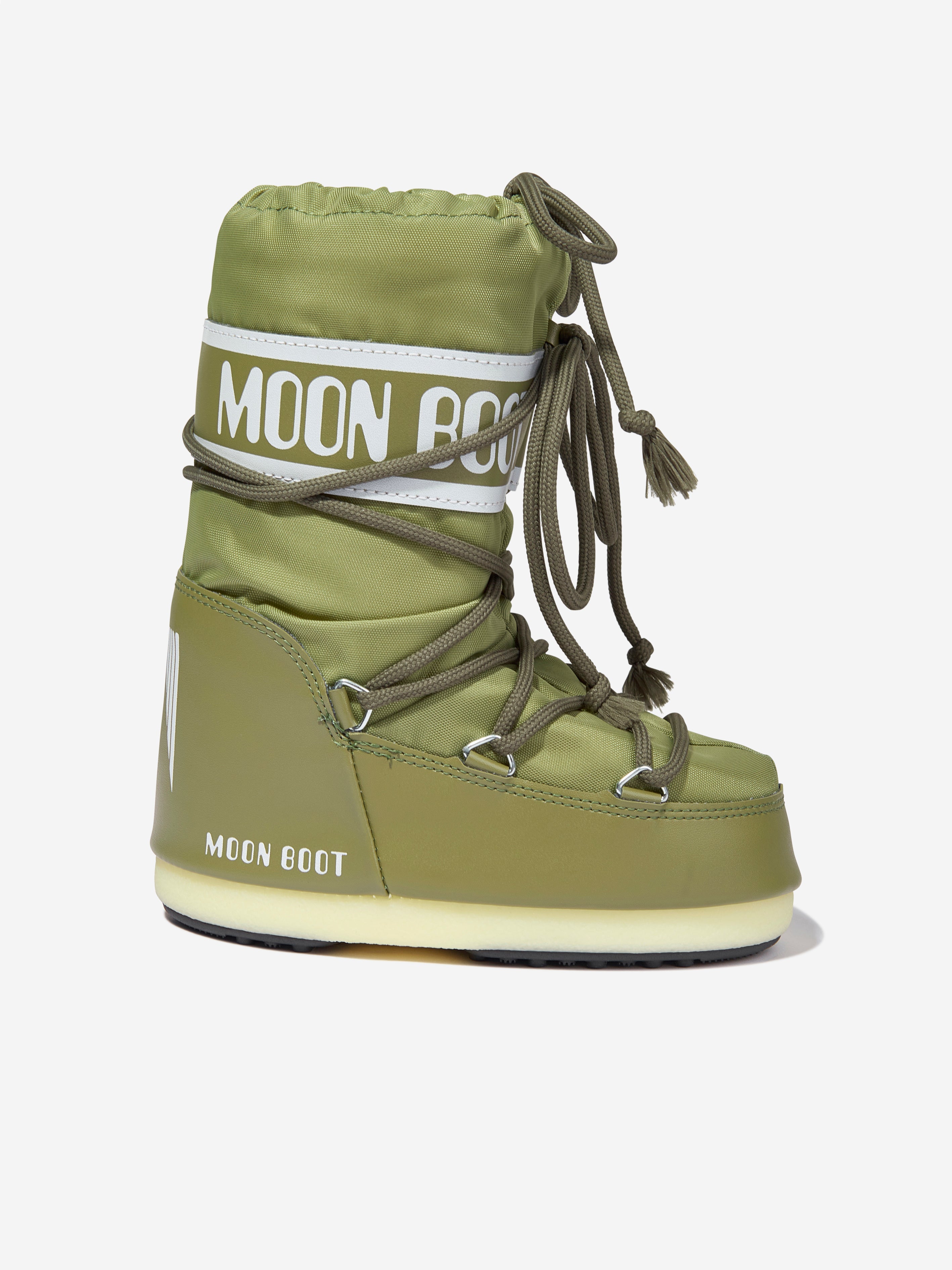Kids Icon Nylon Snow Boots in Green