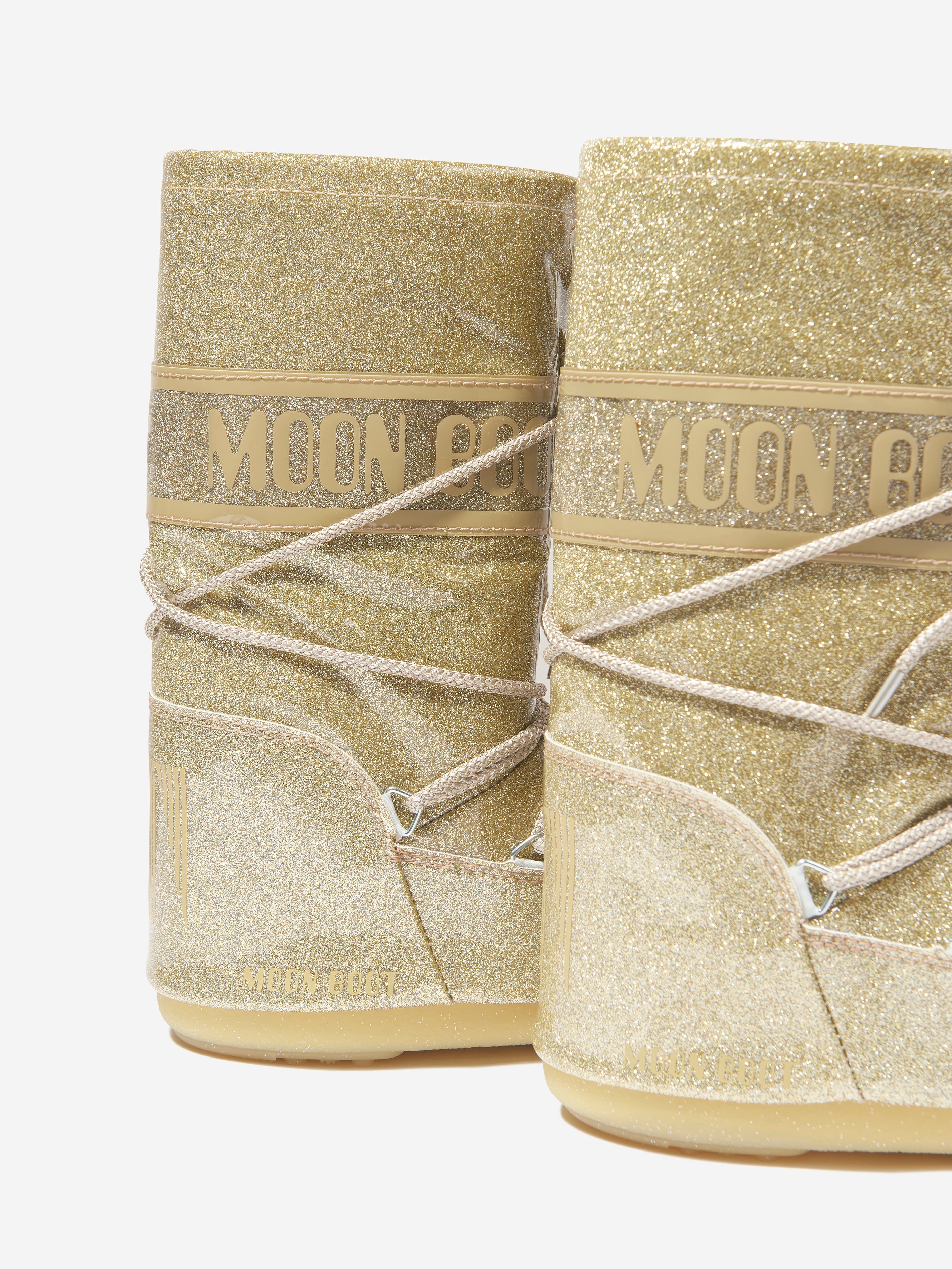Kids Icon Glitter Snow Boots in Gold