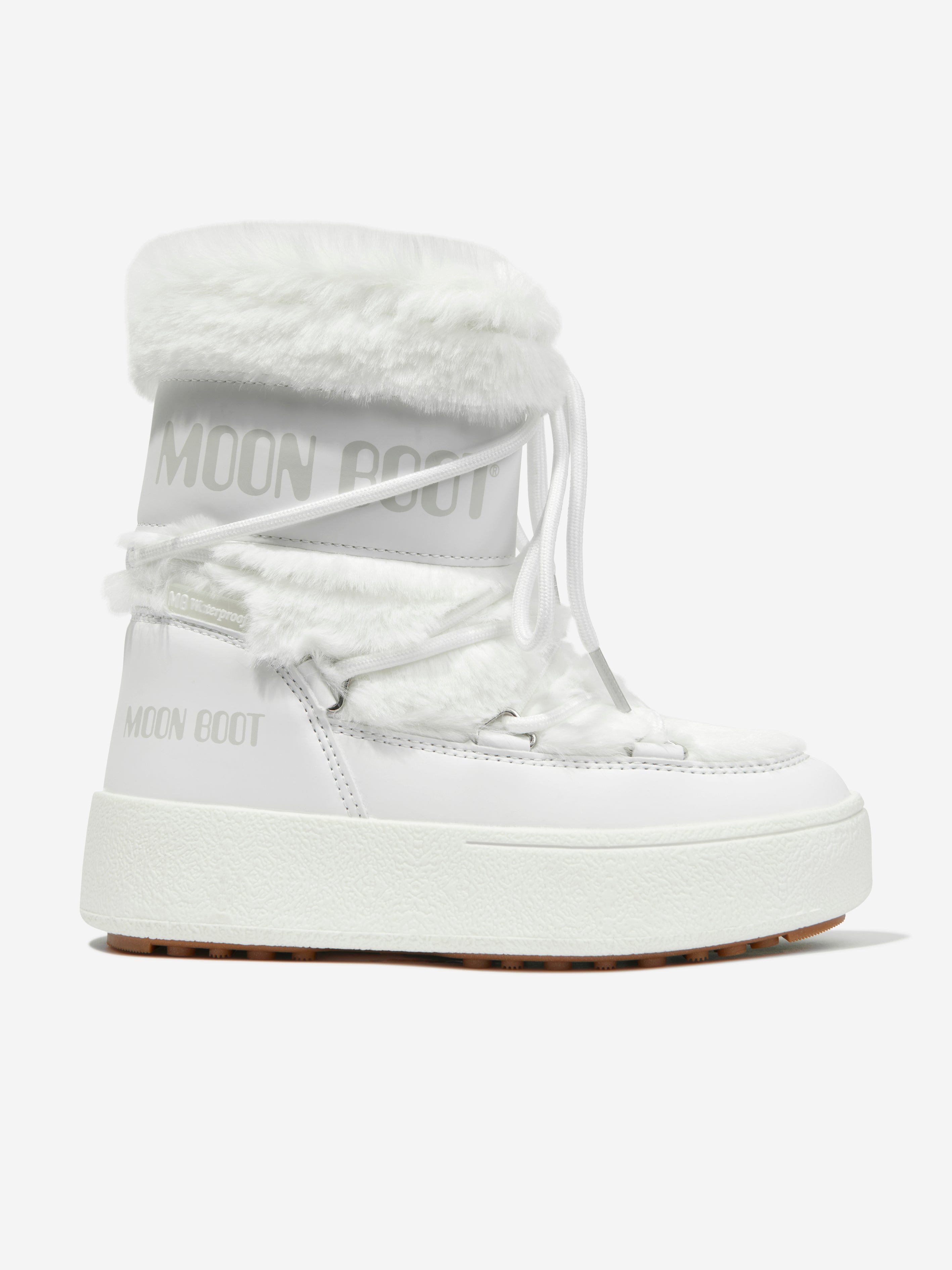 Girls JTrack Faux Fur Snow Boots in White