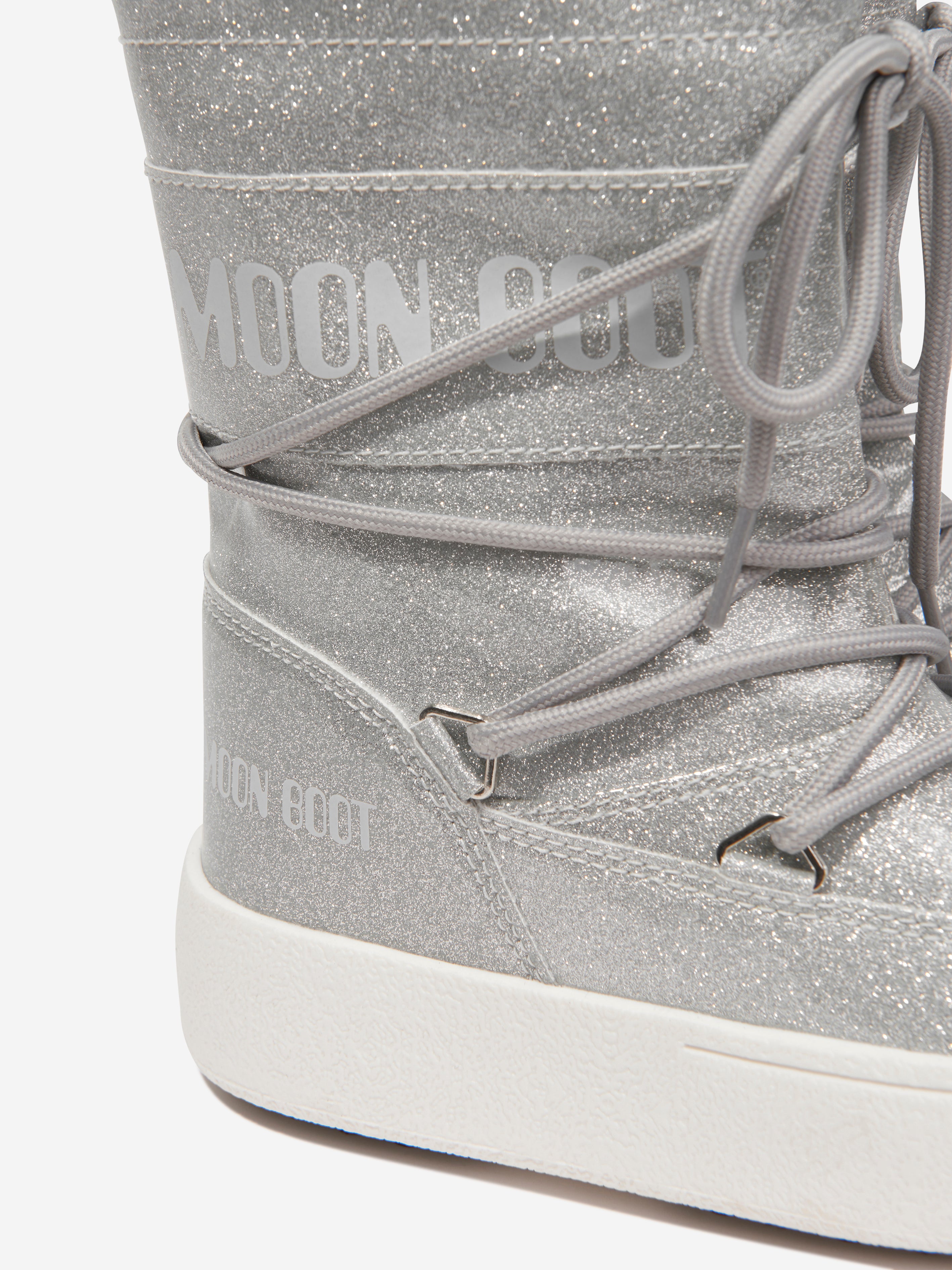 Kids JTrack Tube Glitter Snow Boots in Silver