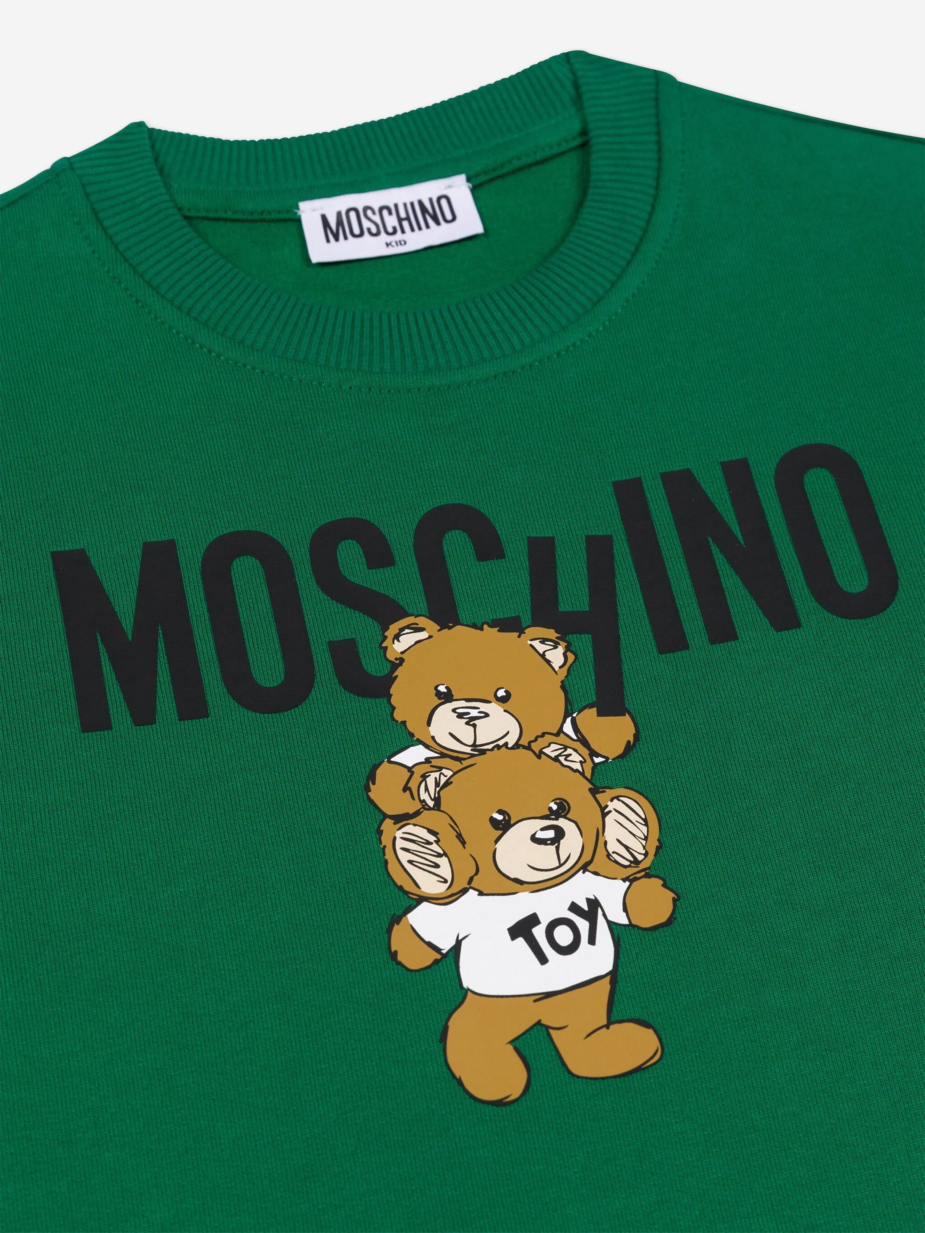 Kids Bear Logo Sweatshirt in Green
