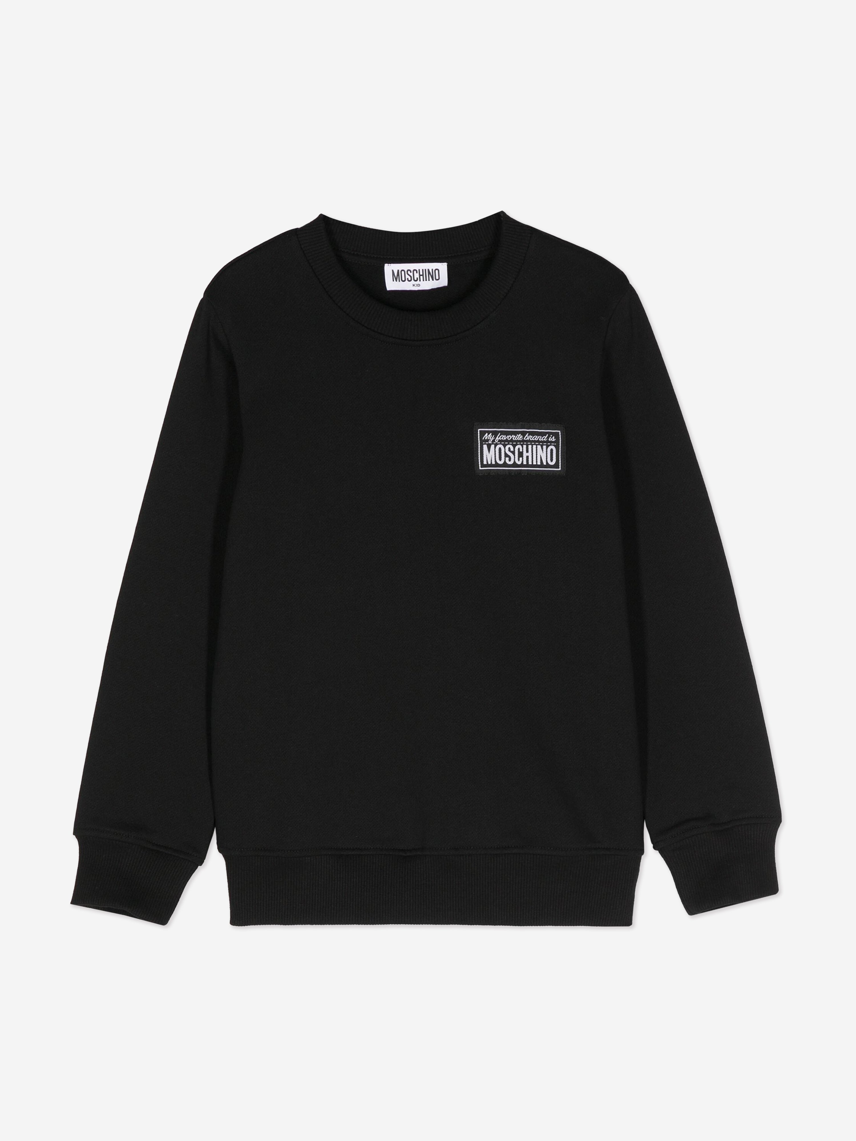 Moschino Kids Logo Sweatshirt in Black