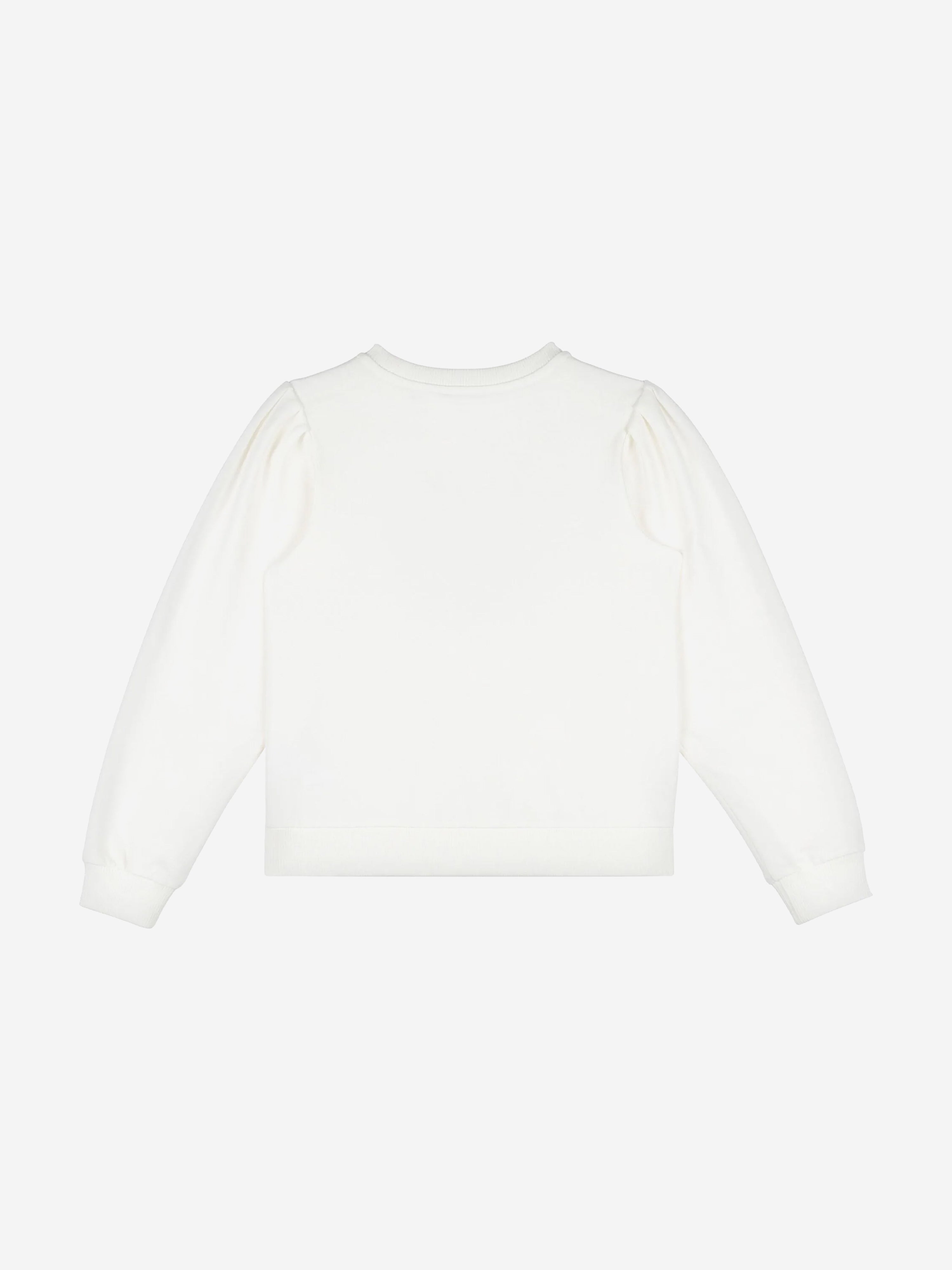 Girls Heart Logo Sweatshirt in Ivory