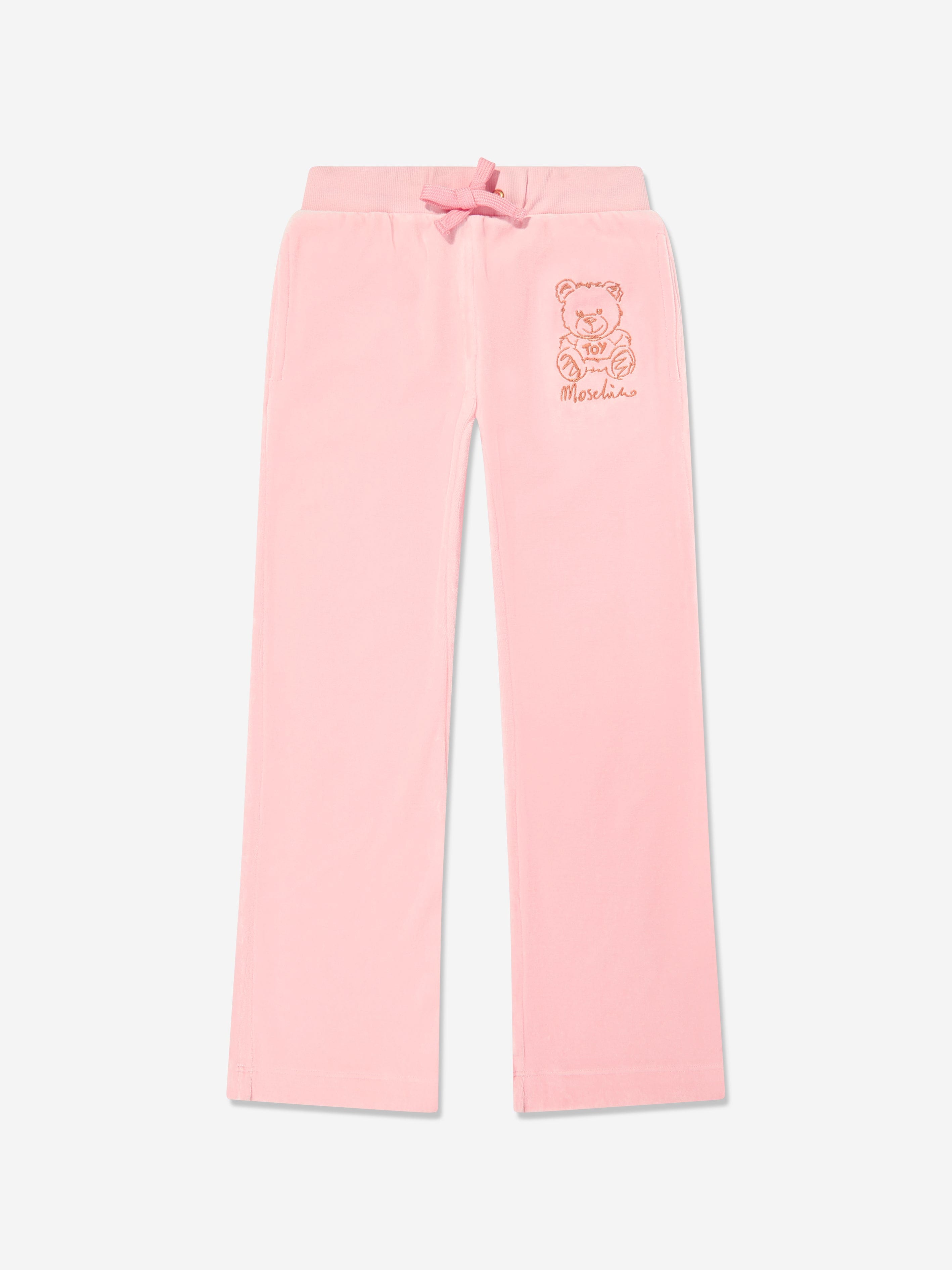 Moschino Girls Teddy Bear Logo Tracksuit in Pink