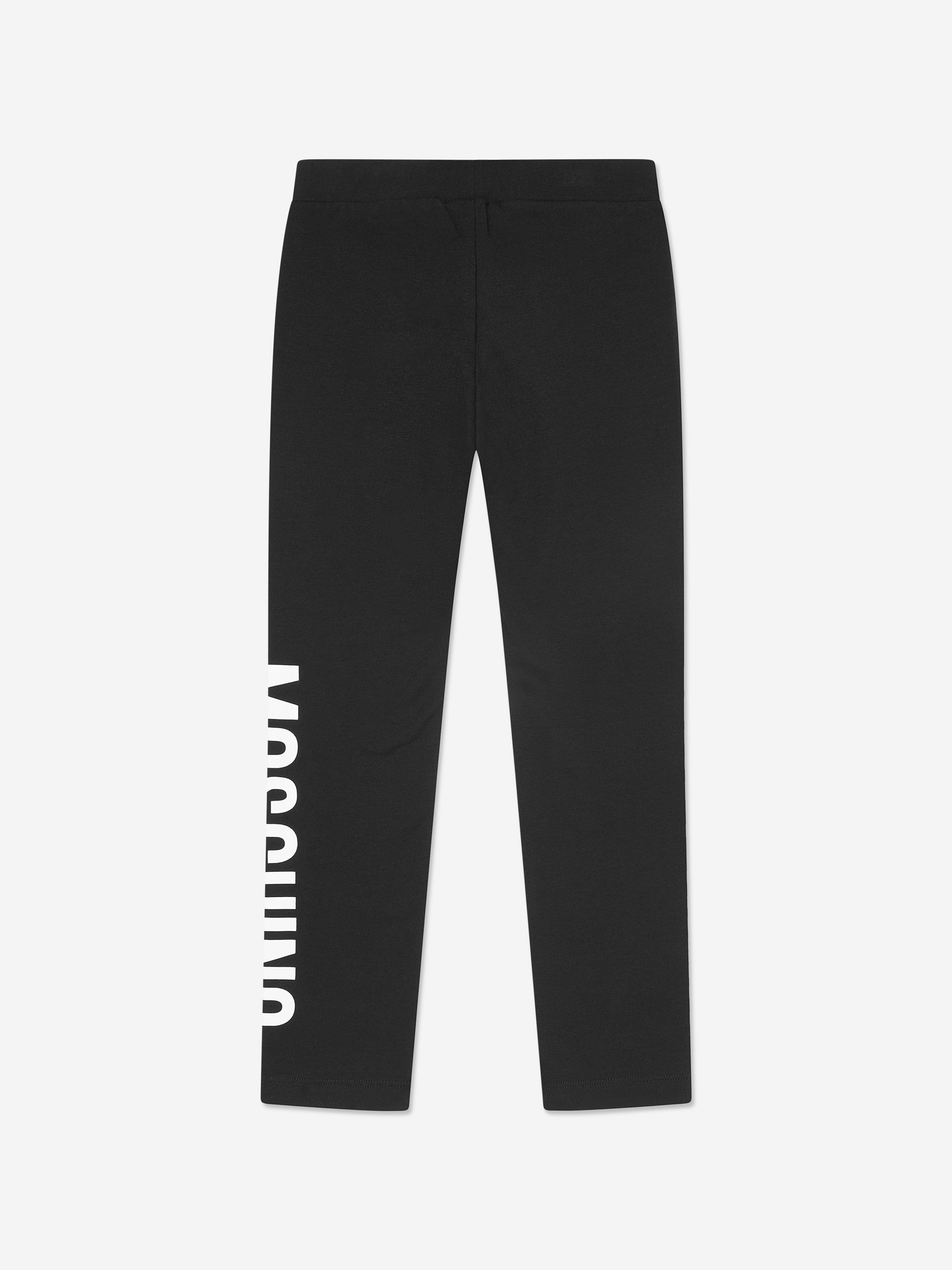 Moschino Girls Logo Leggings in Black