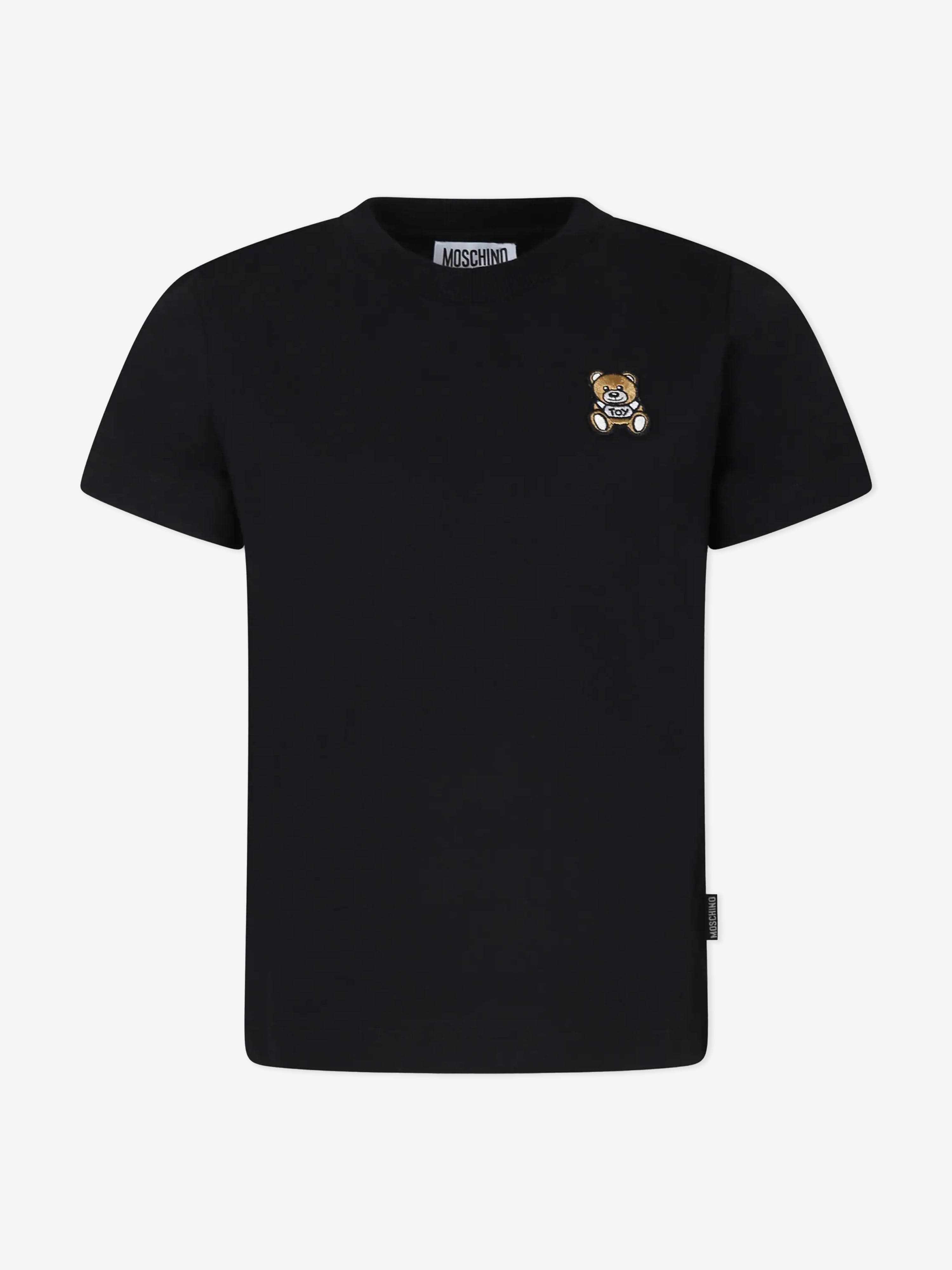 Kids Teddy Bear T-Shirt in Black