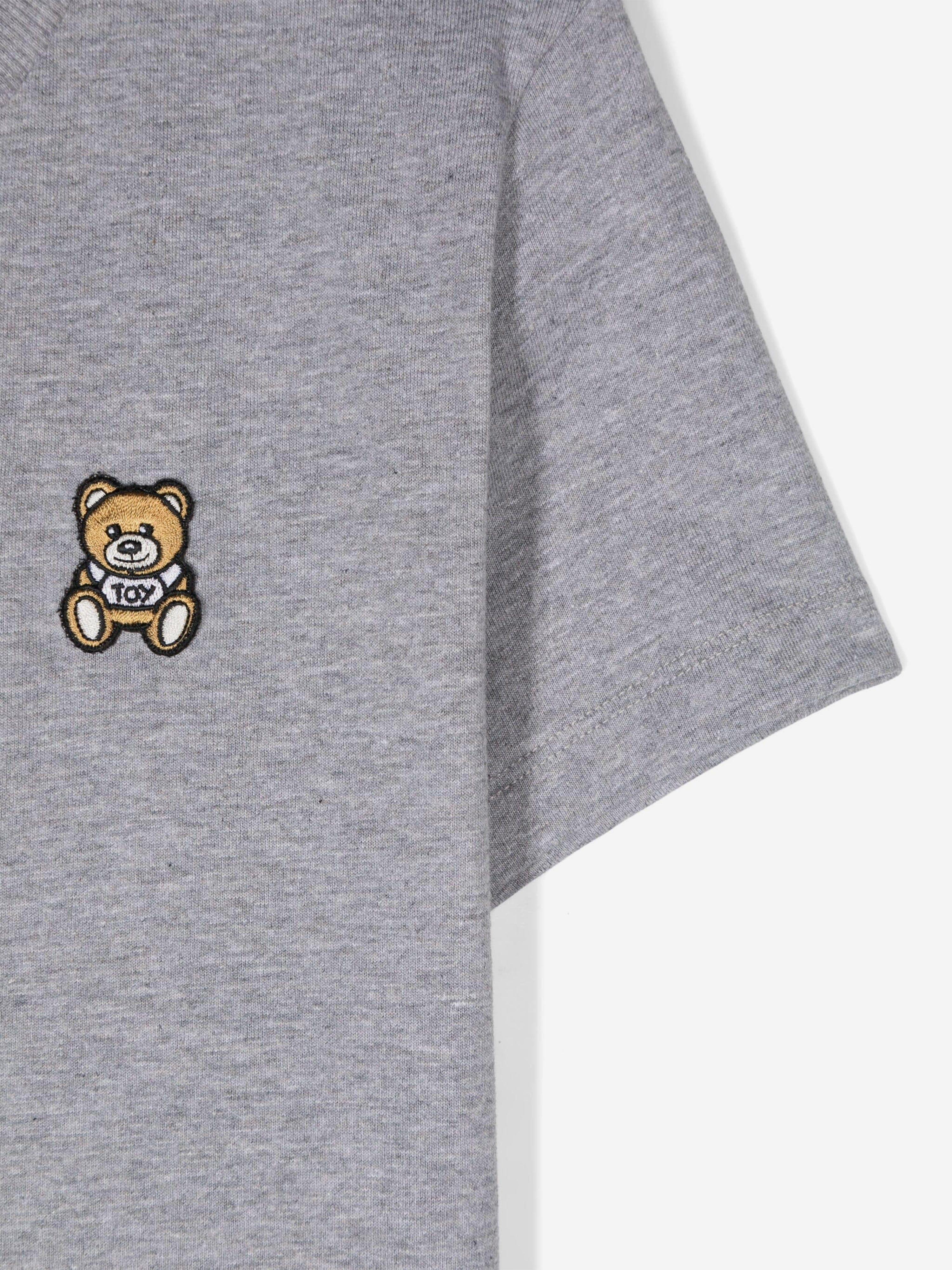 Kids Teddy Bear T-Shirt in Grey
