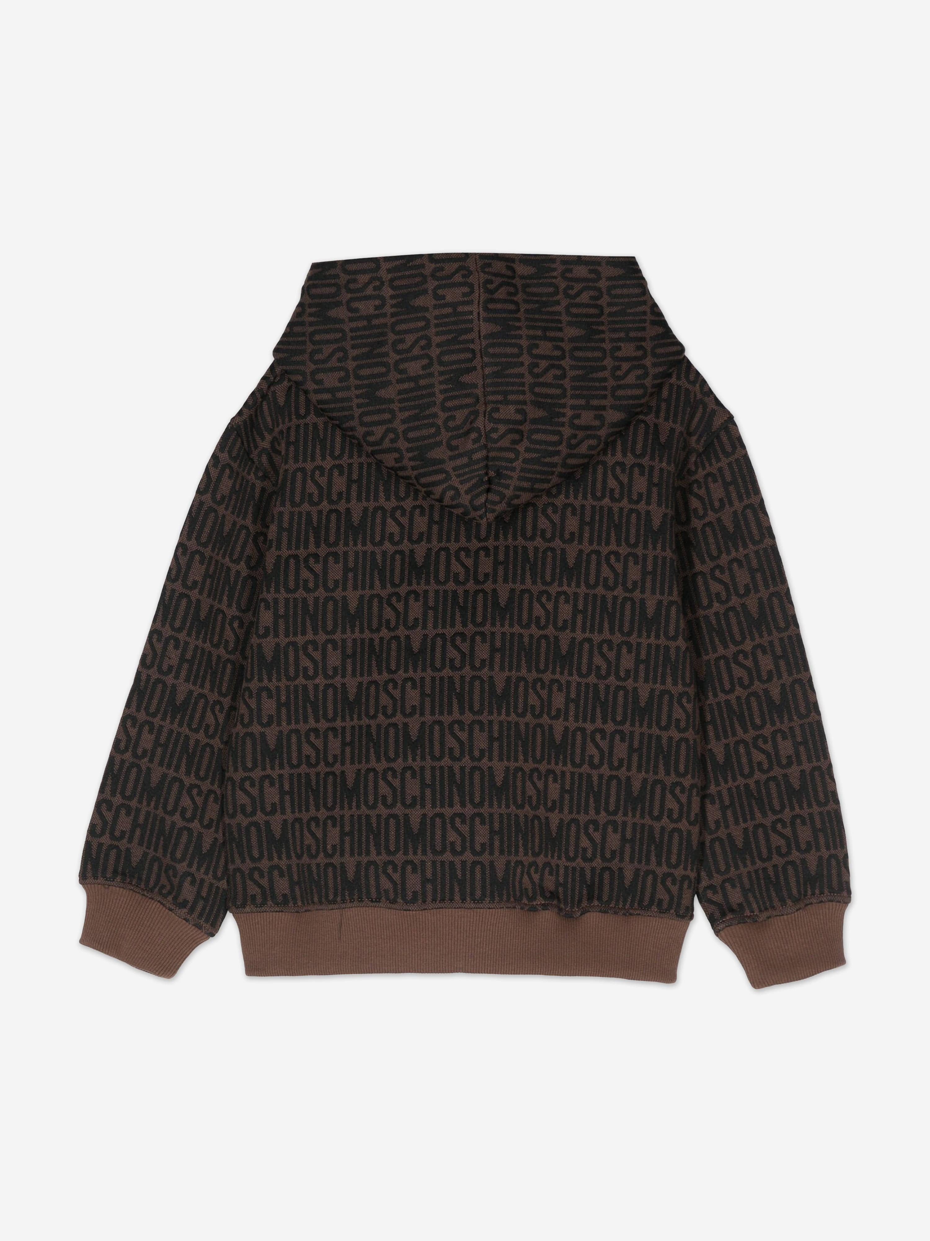 Kids All Over Logo Hoodie in Brown