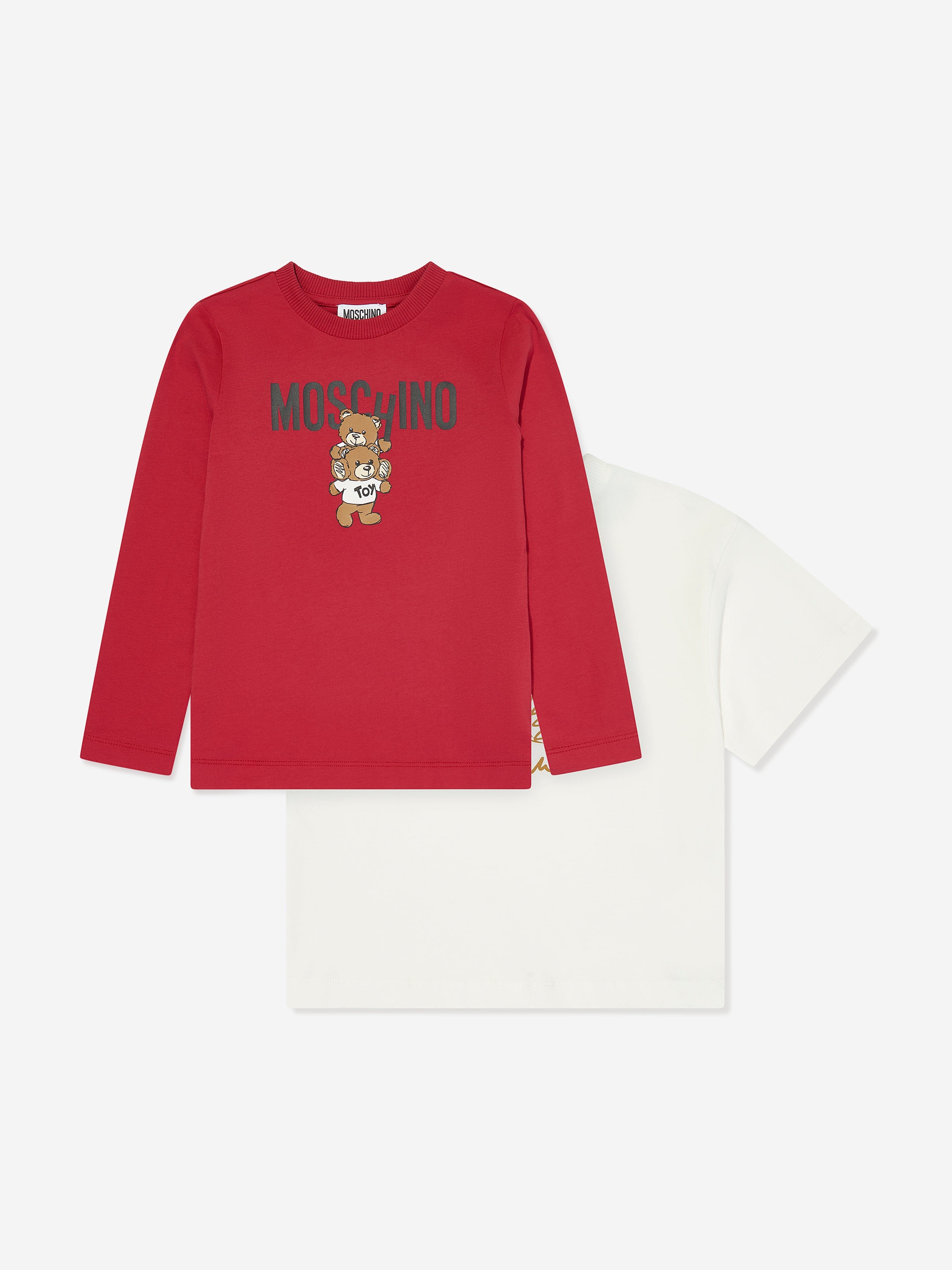 Moschino Kids 2 Pack T-Shirt Gift Set in Multicolour