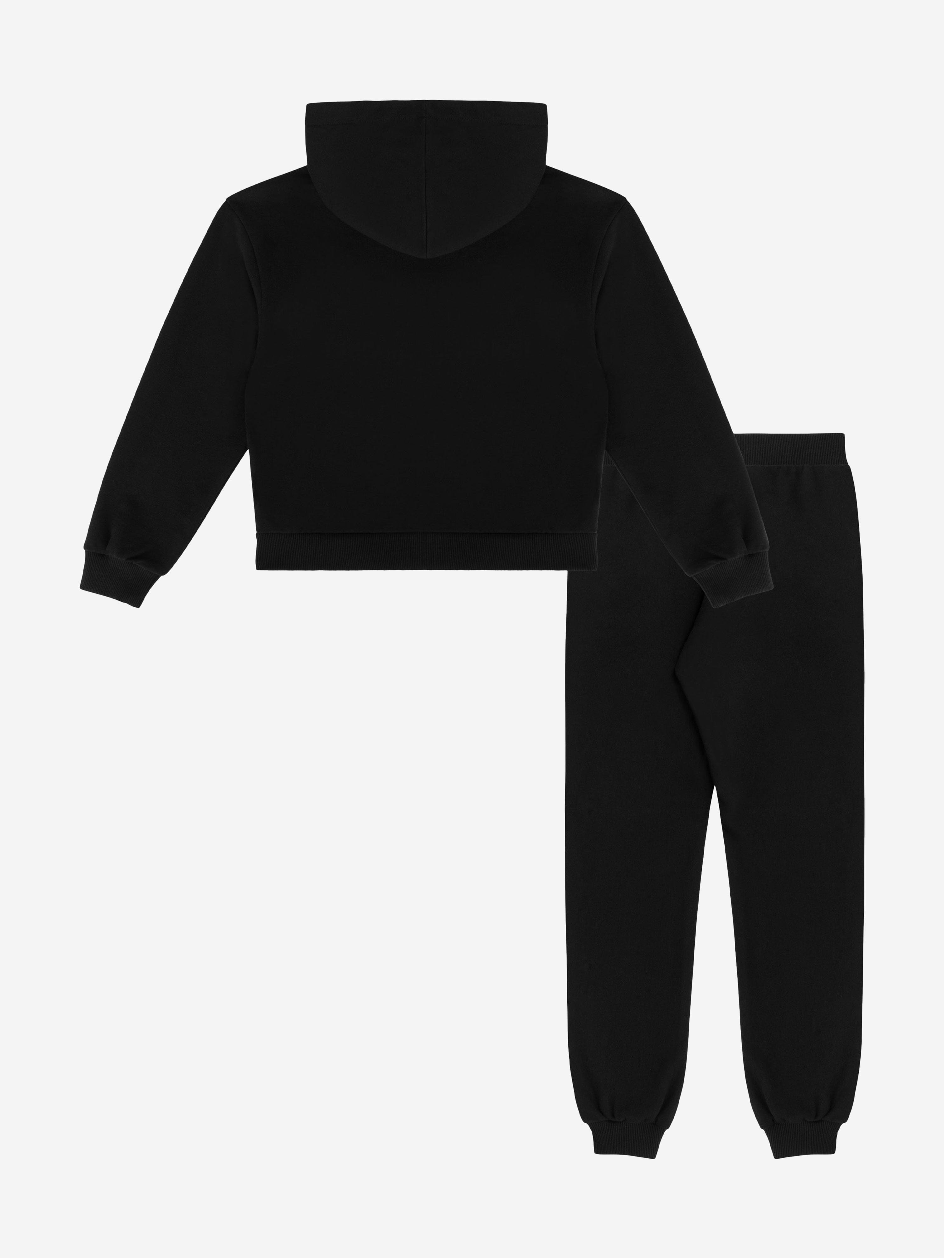 Kids Teddy Bear Logo Tracksuit in Black