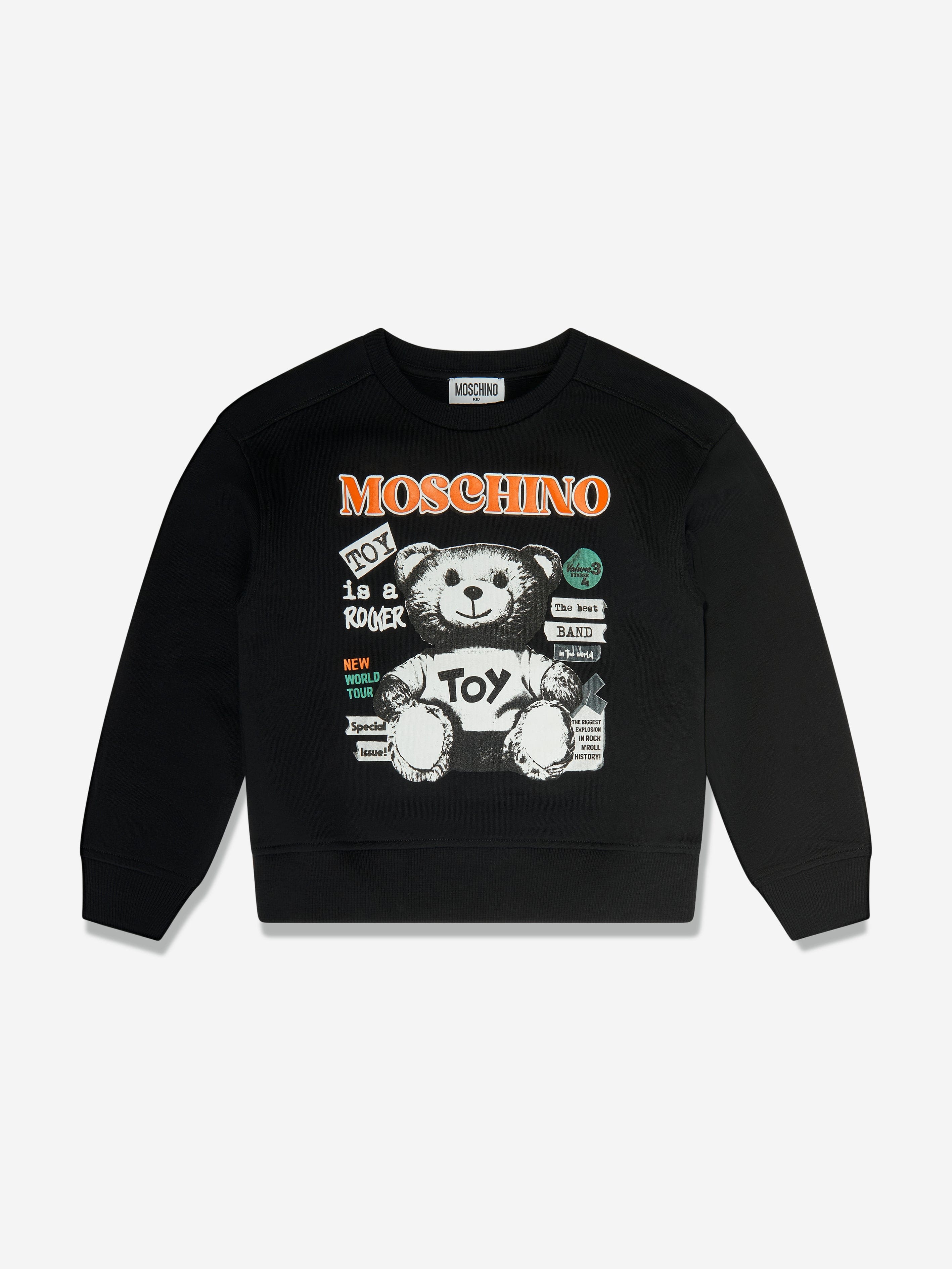 Kids Teddy Bear Logo Tracksuit in Black