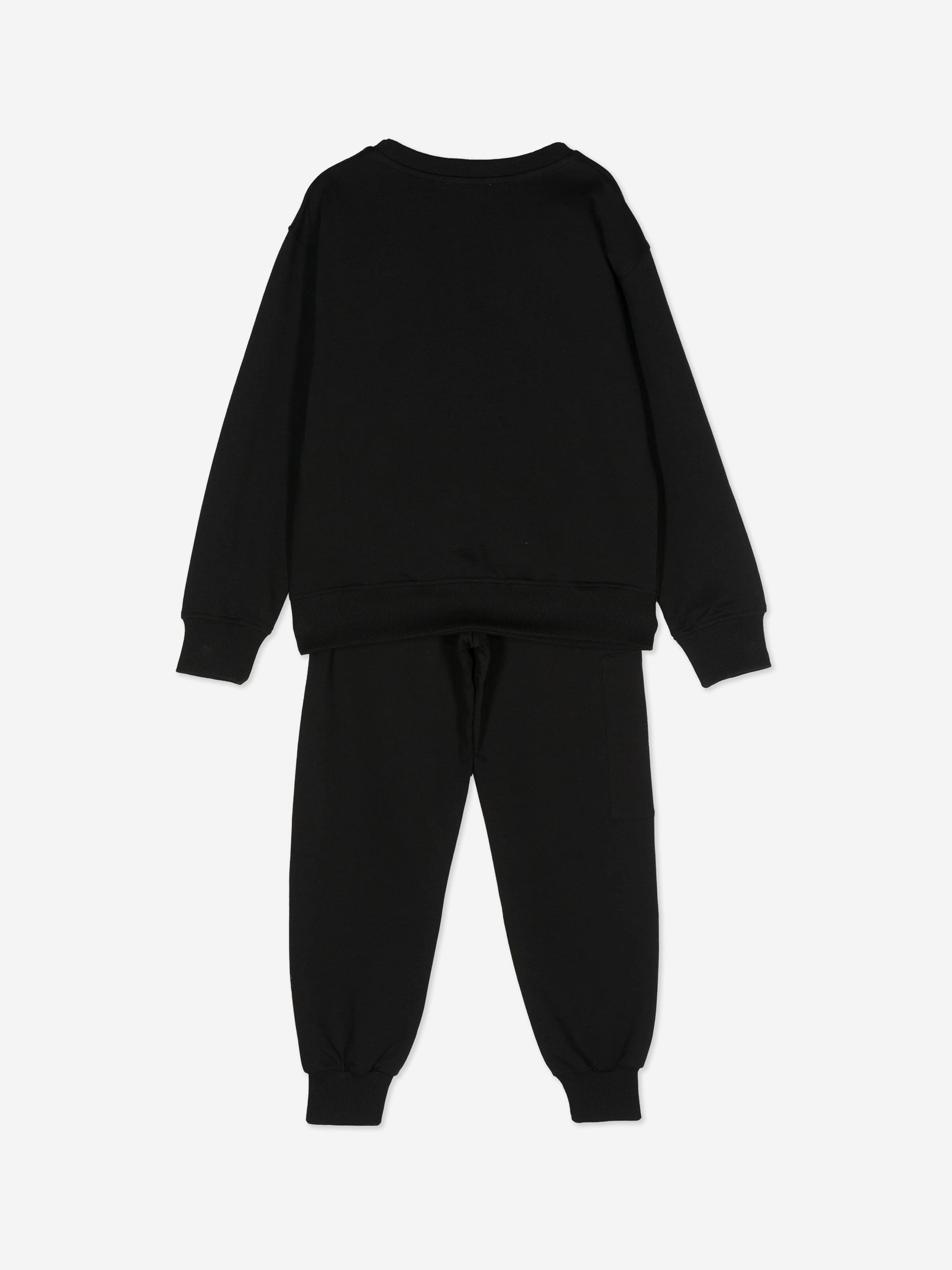 Kids Logo Pocket Tracksuit in Black