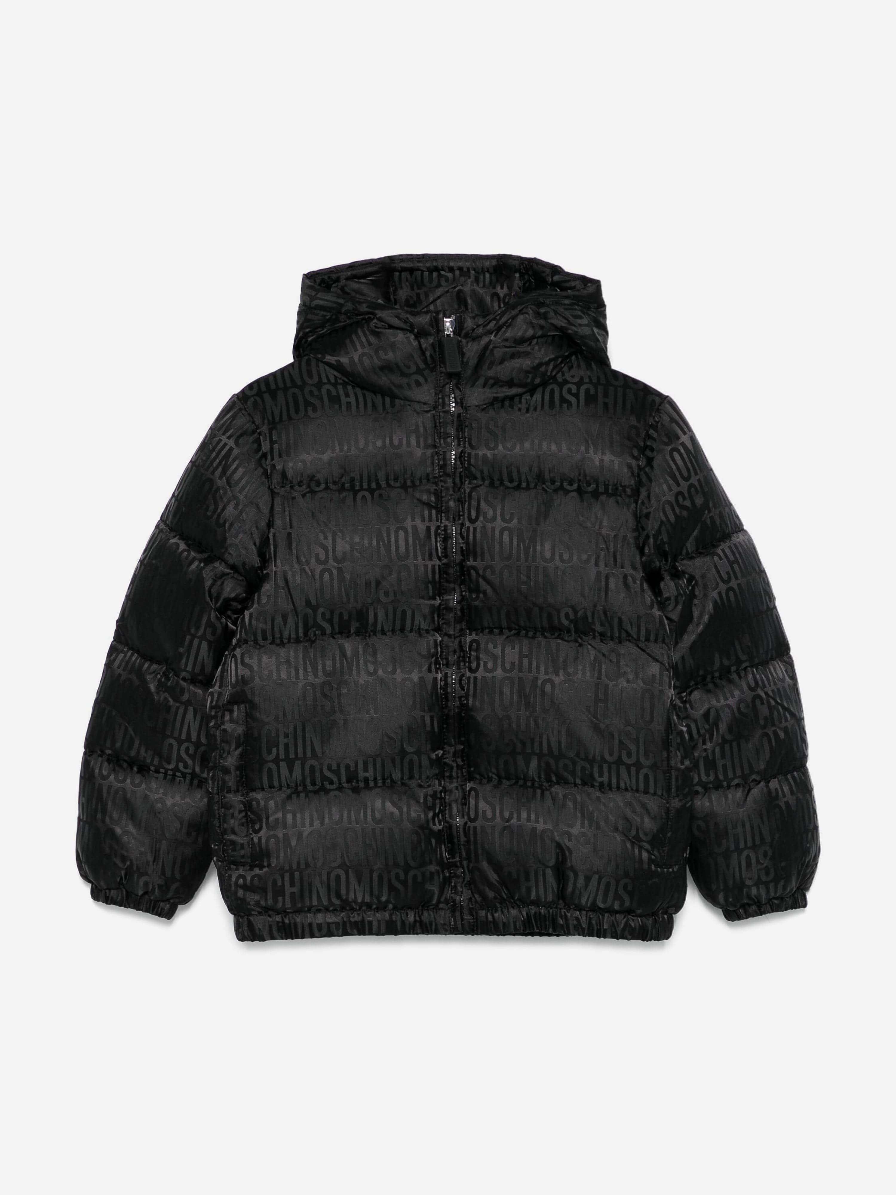 Kids All Over Logo Puffer Jacket in Black