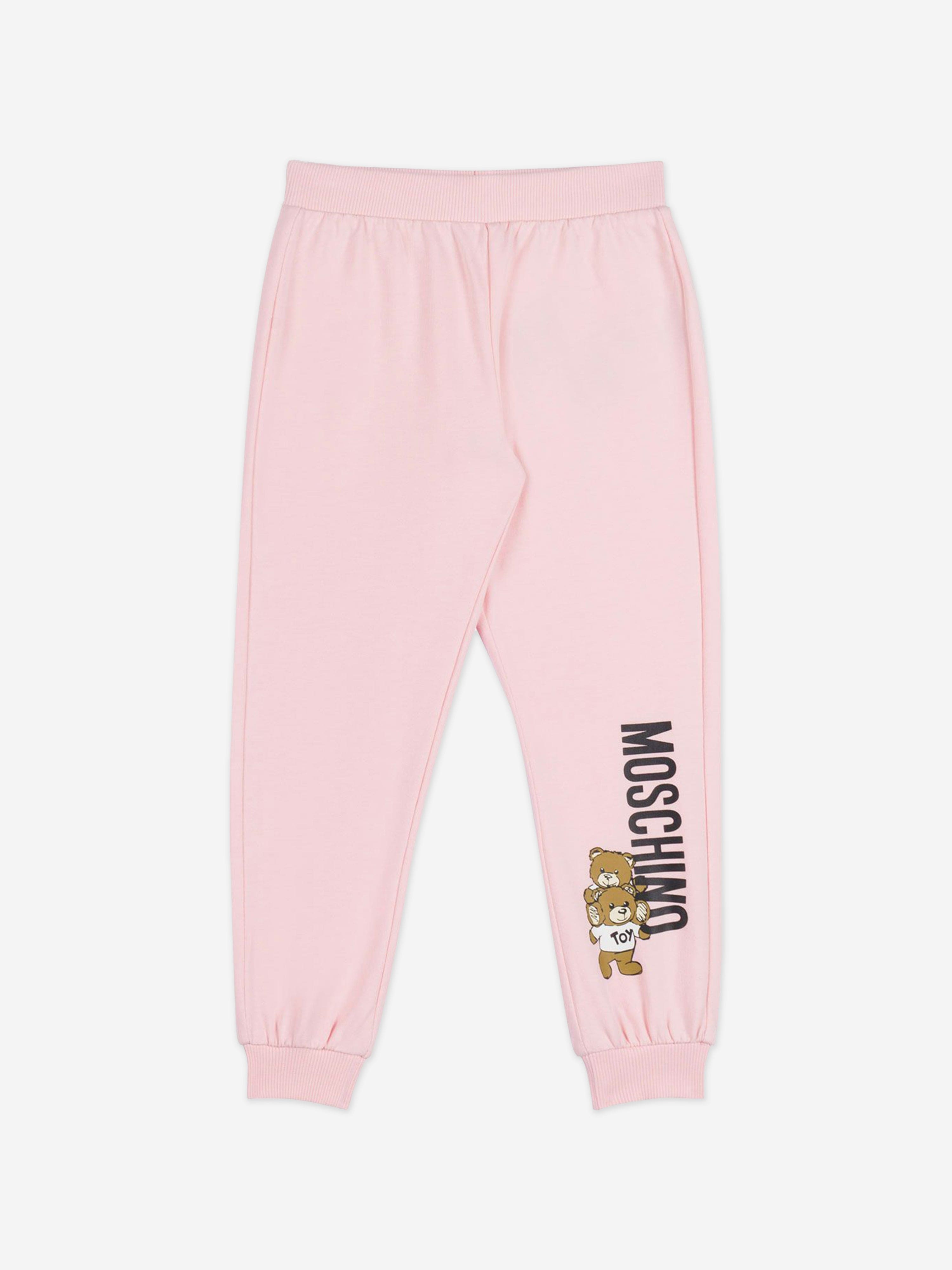 Baby Girls Bear Logo Tracksuit in Pink
