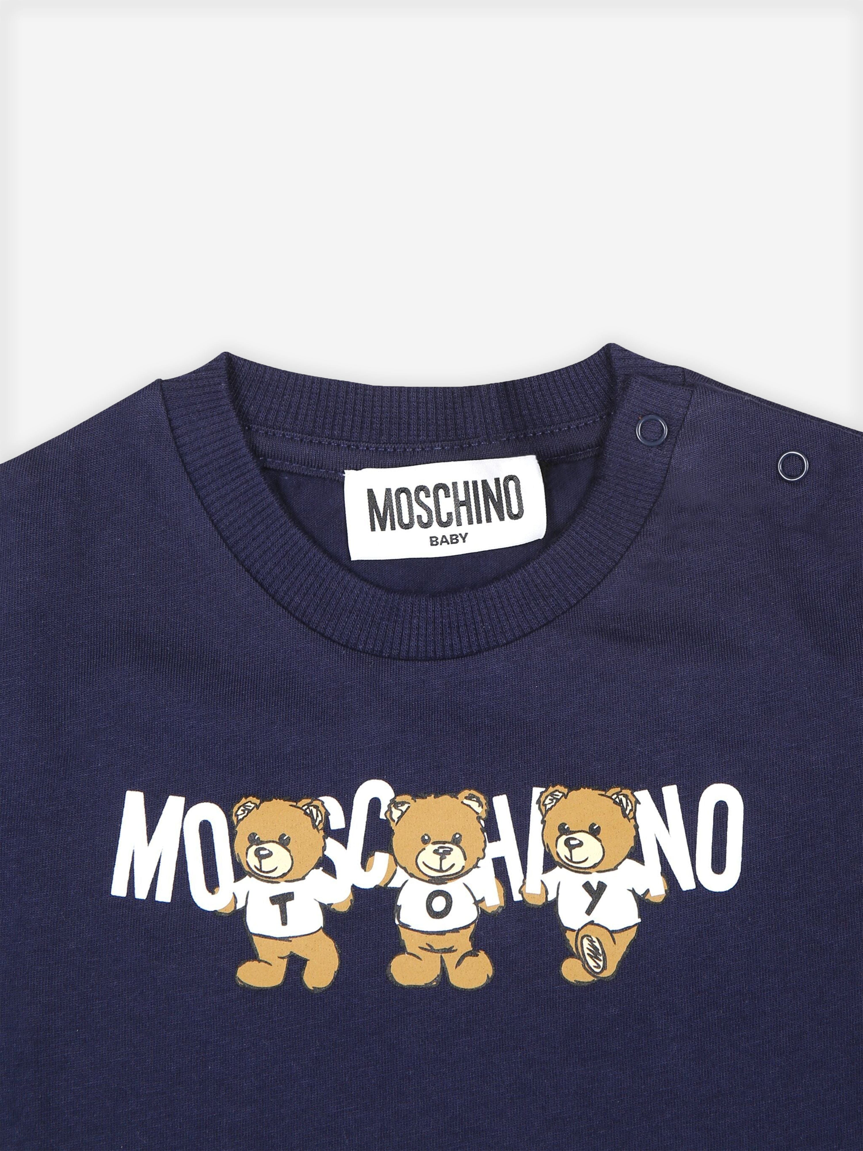Baby Bear Logo T-Shirt in Navy