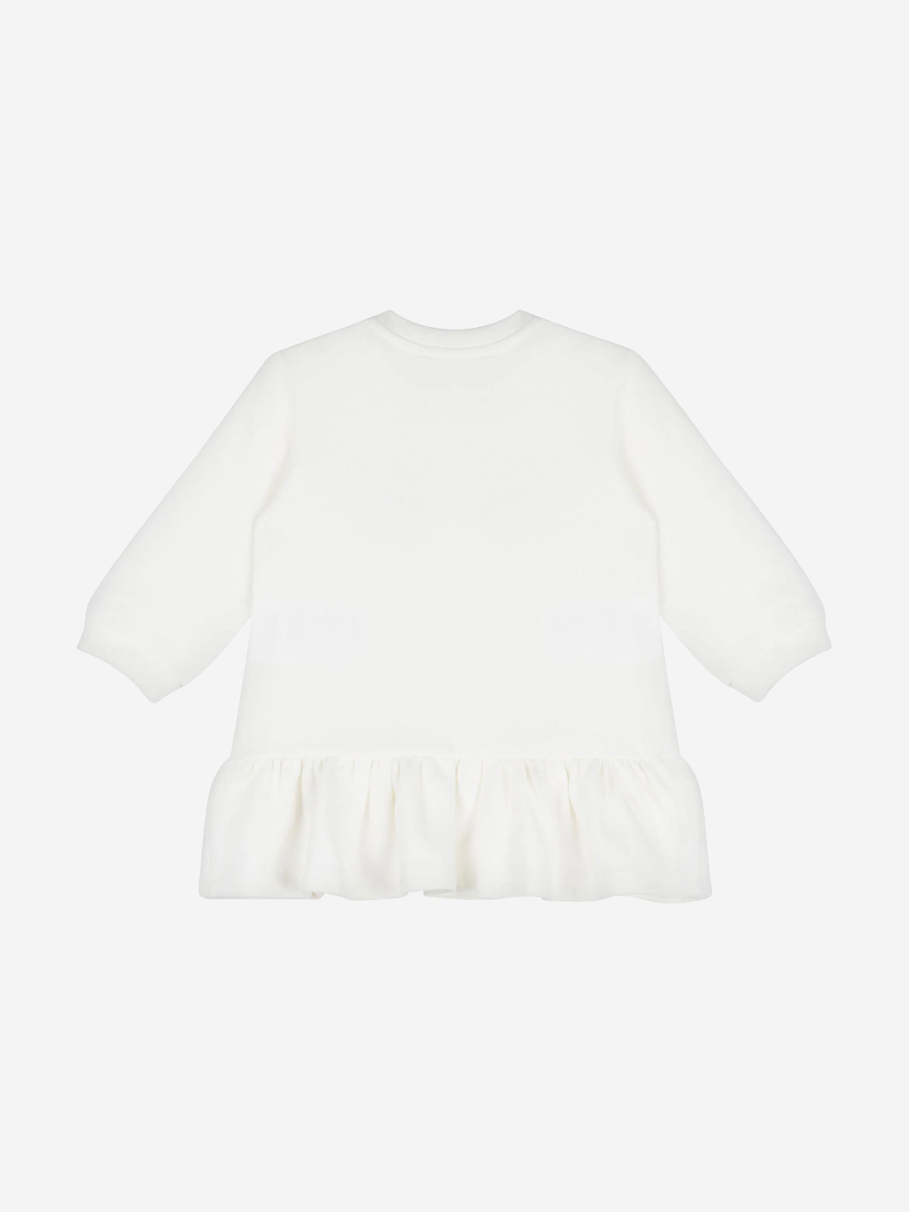 Baby Girls Logo Sweater Dress in Ivory