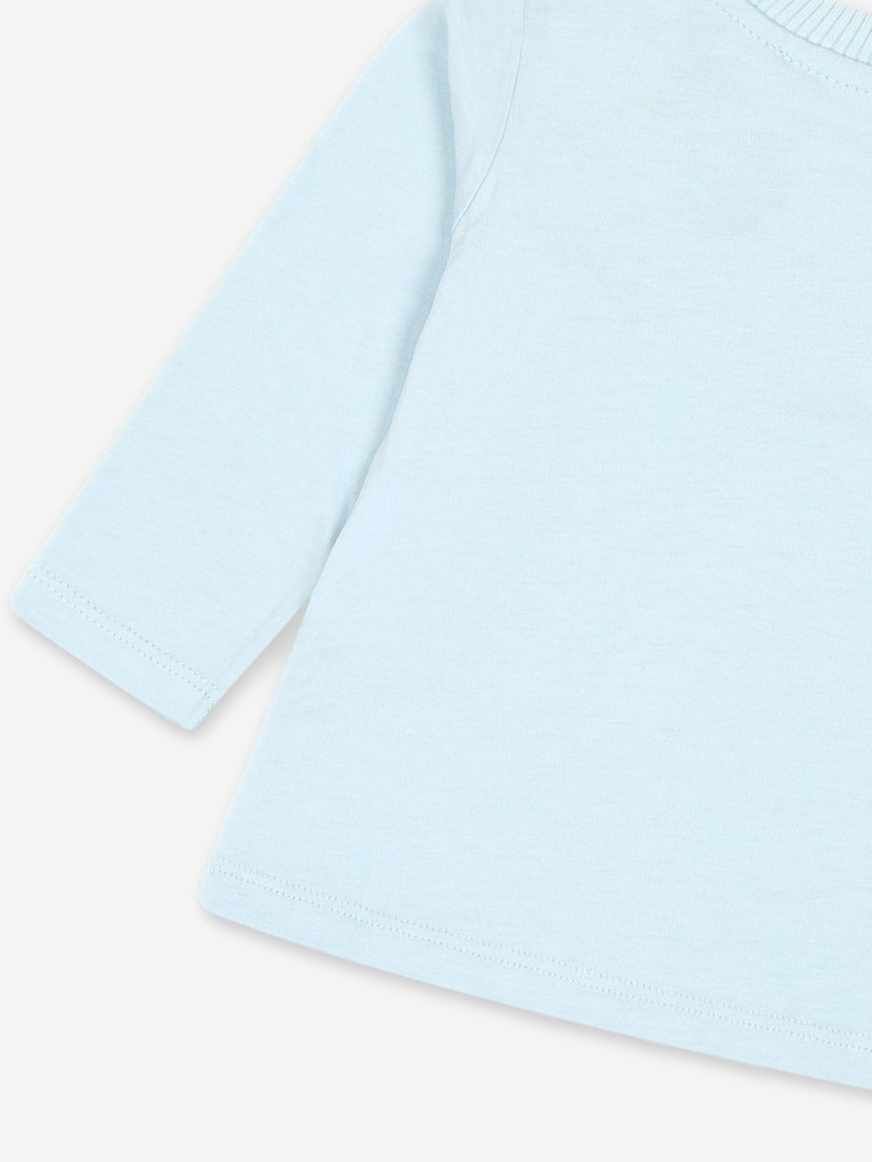 Baby Long Sleeve Logo T-Shirt in Blue