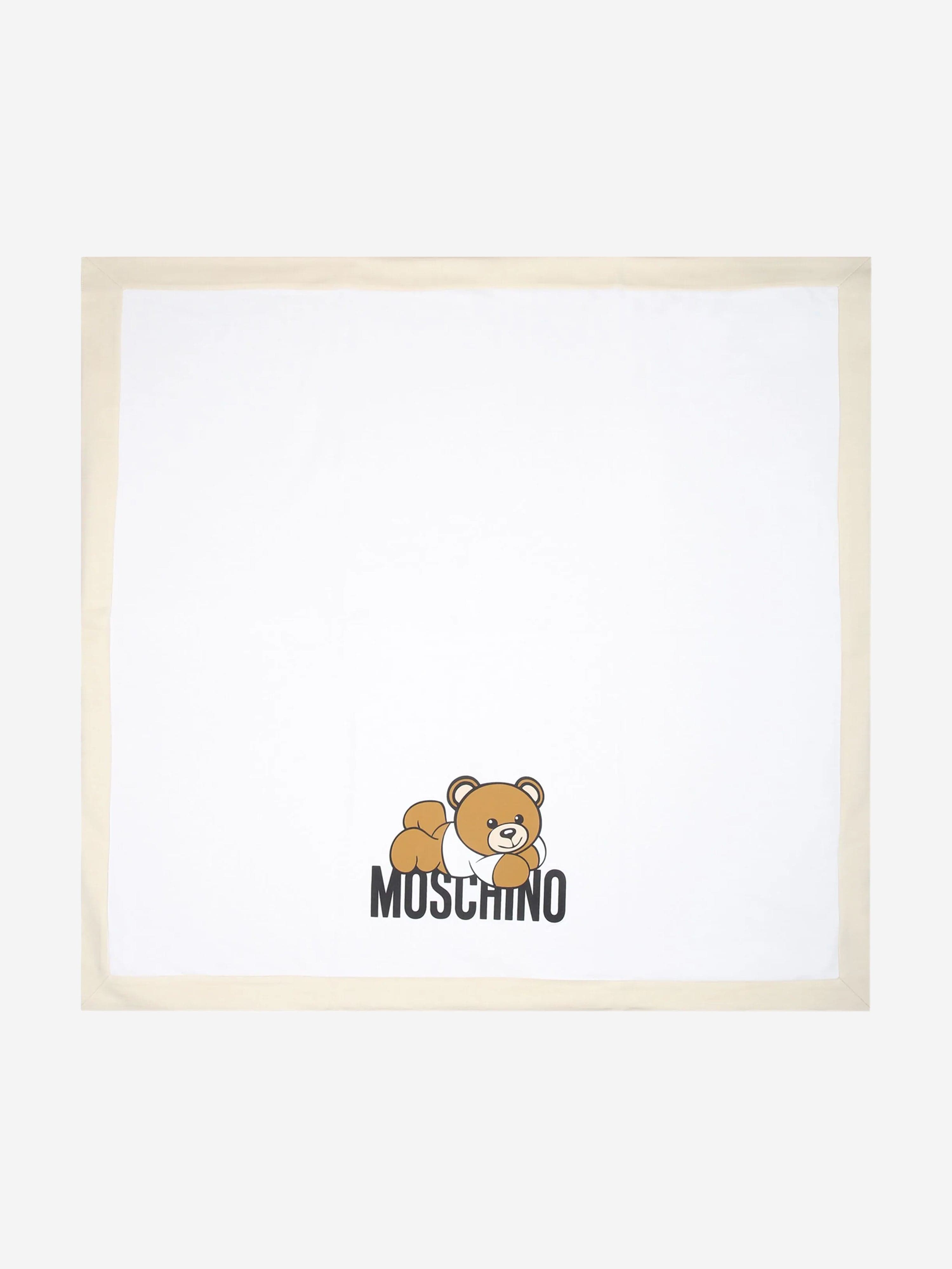Baby Teddy Bear Logo Blanket in Beige