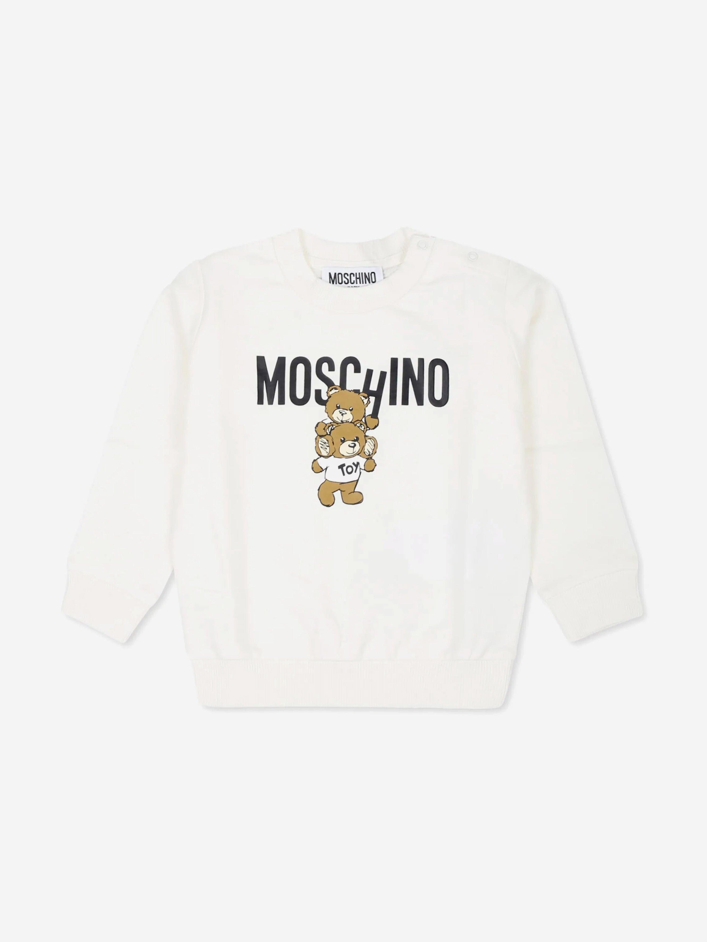 Baby Bear Logo Sweatshirt in Ivory