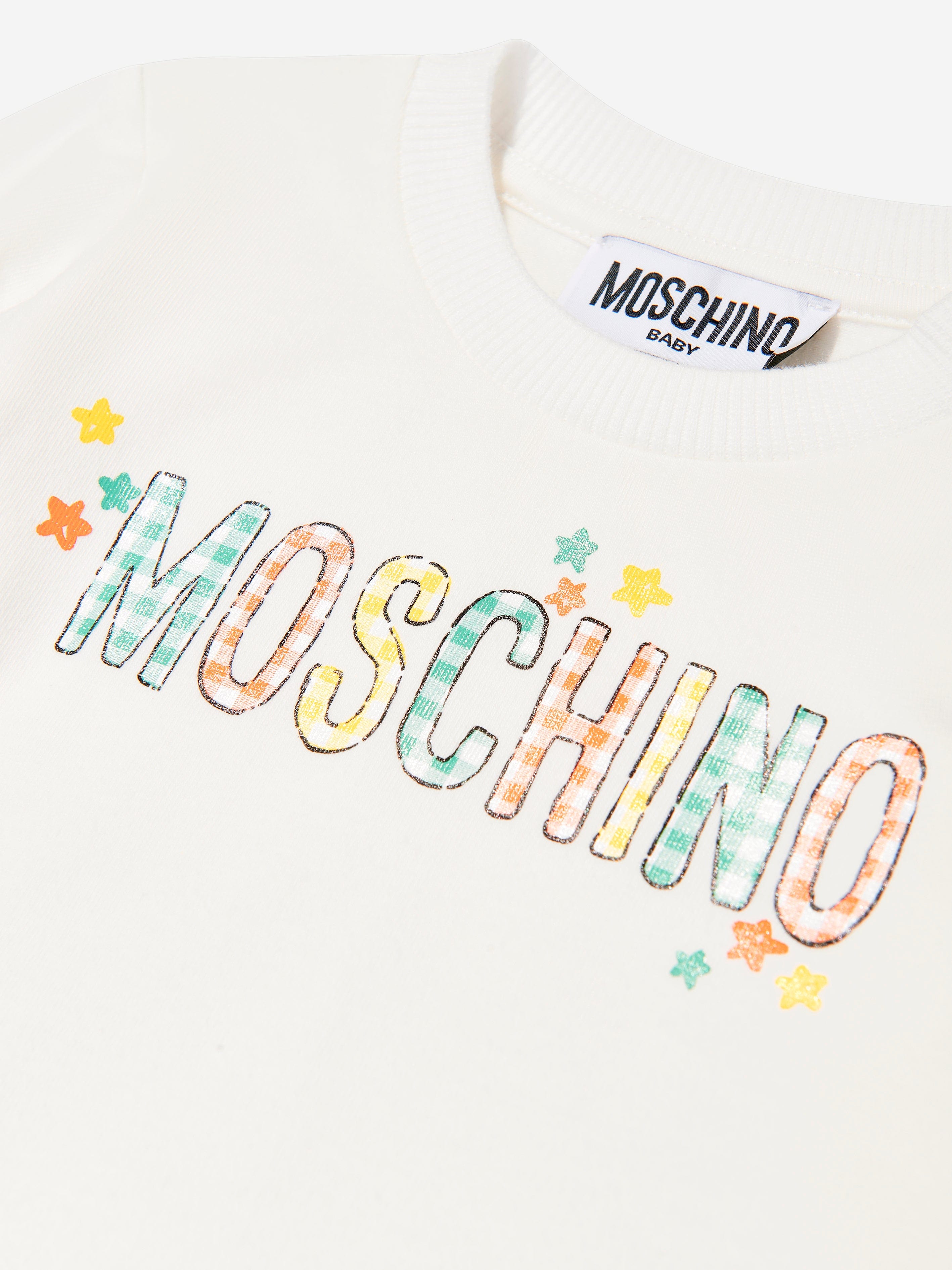 Baby Long Sleeve Logo T-Shirt in Ivory