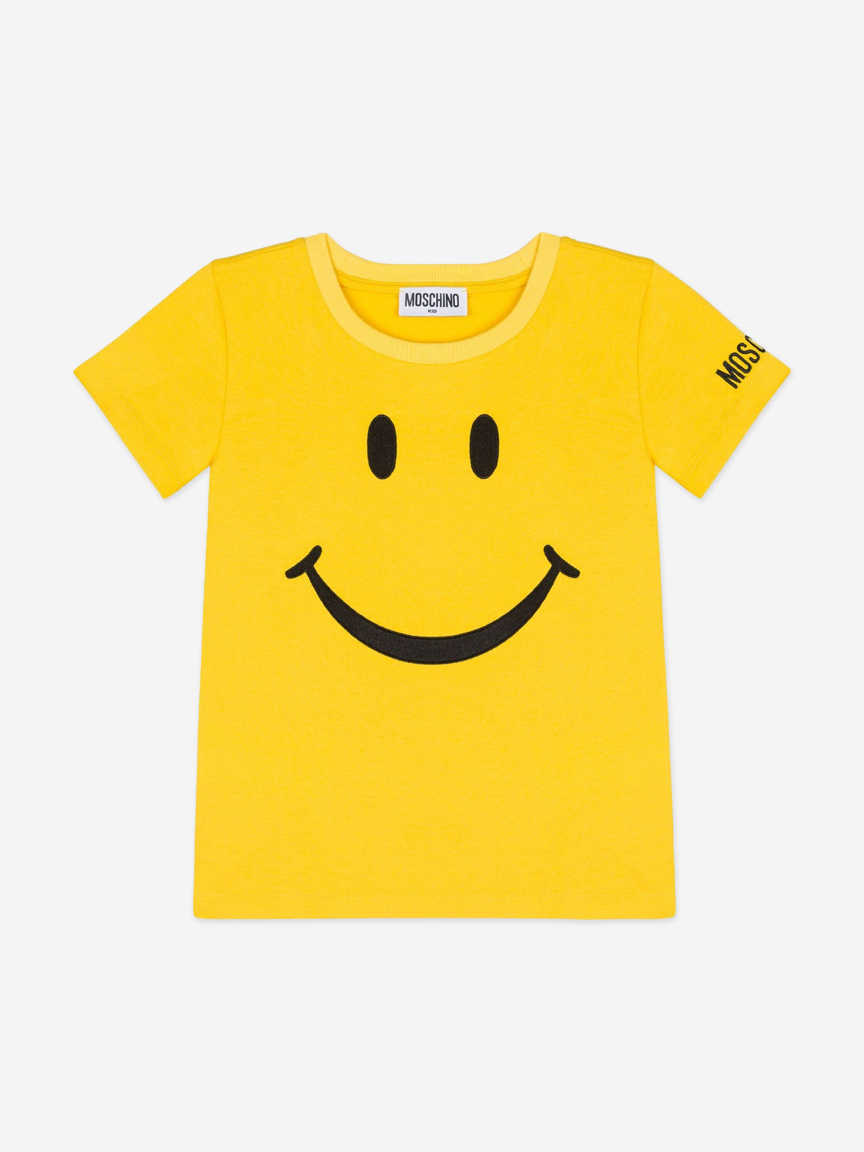 Kids Smiley Face T-Shirt in Yellow