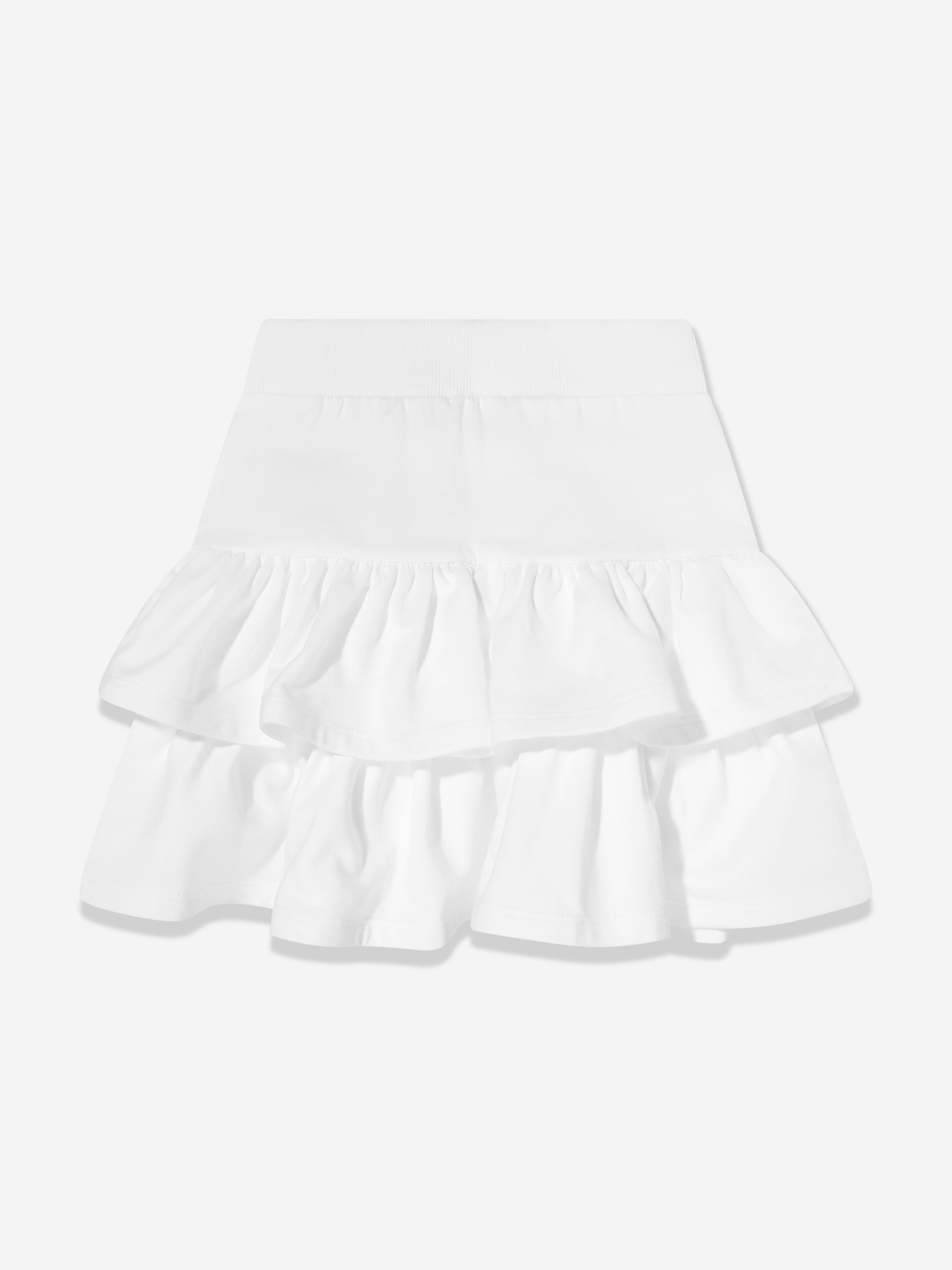 Girls Ruffle Skirt in White
