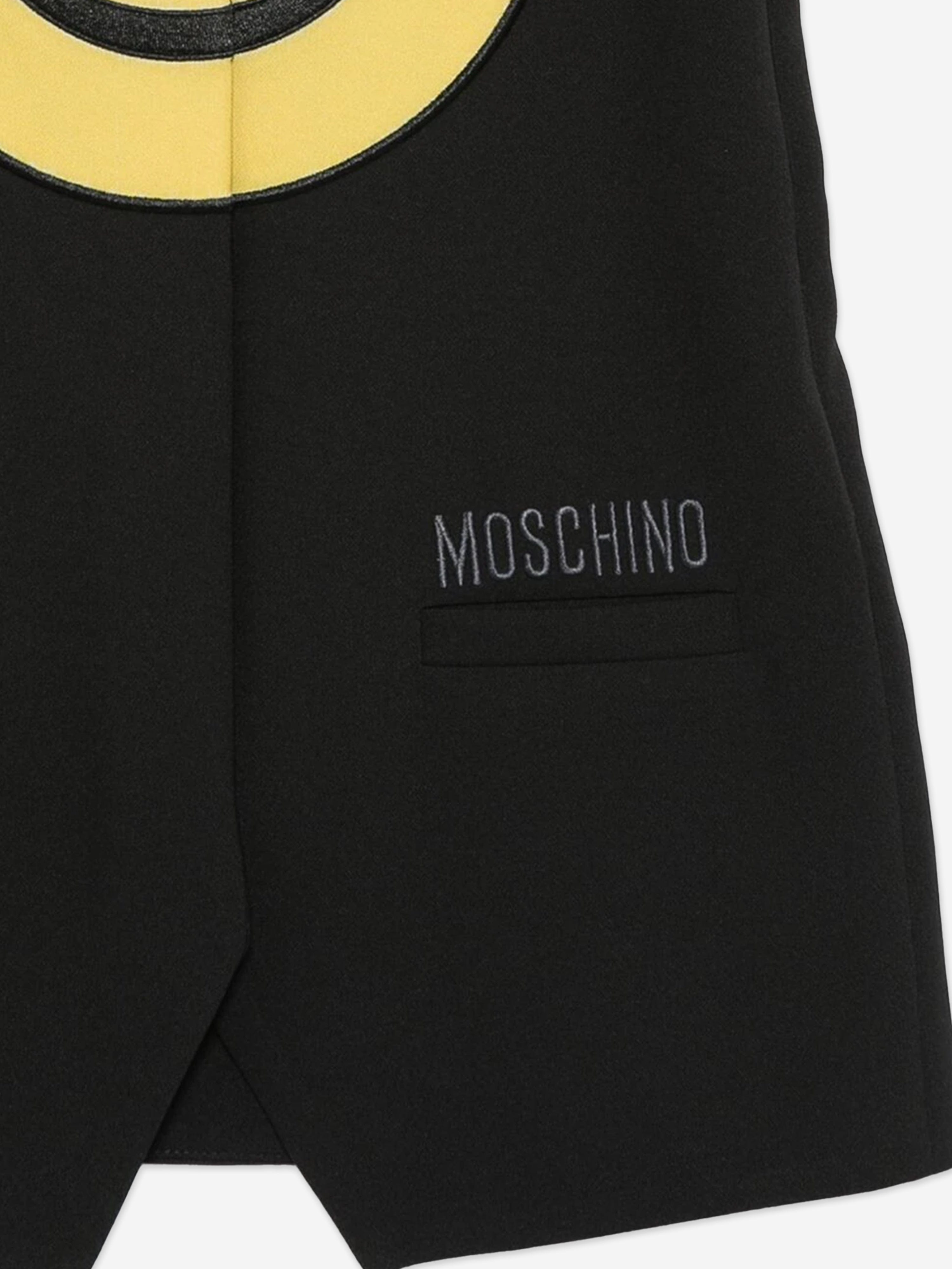 Girls Smiley Face Dress in Black