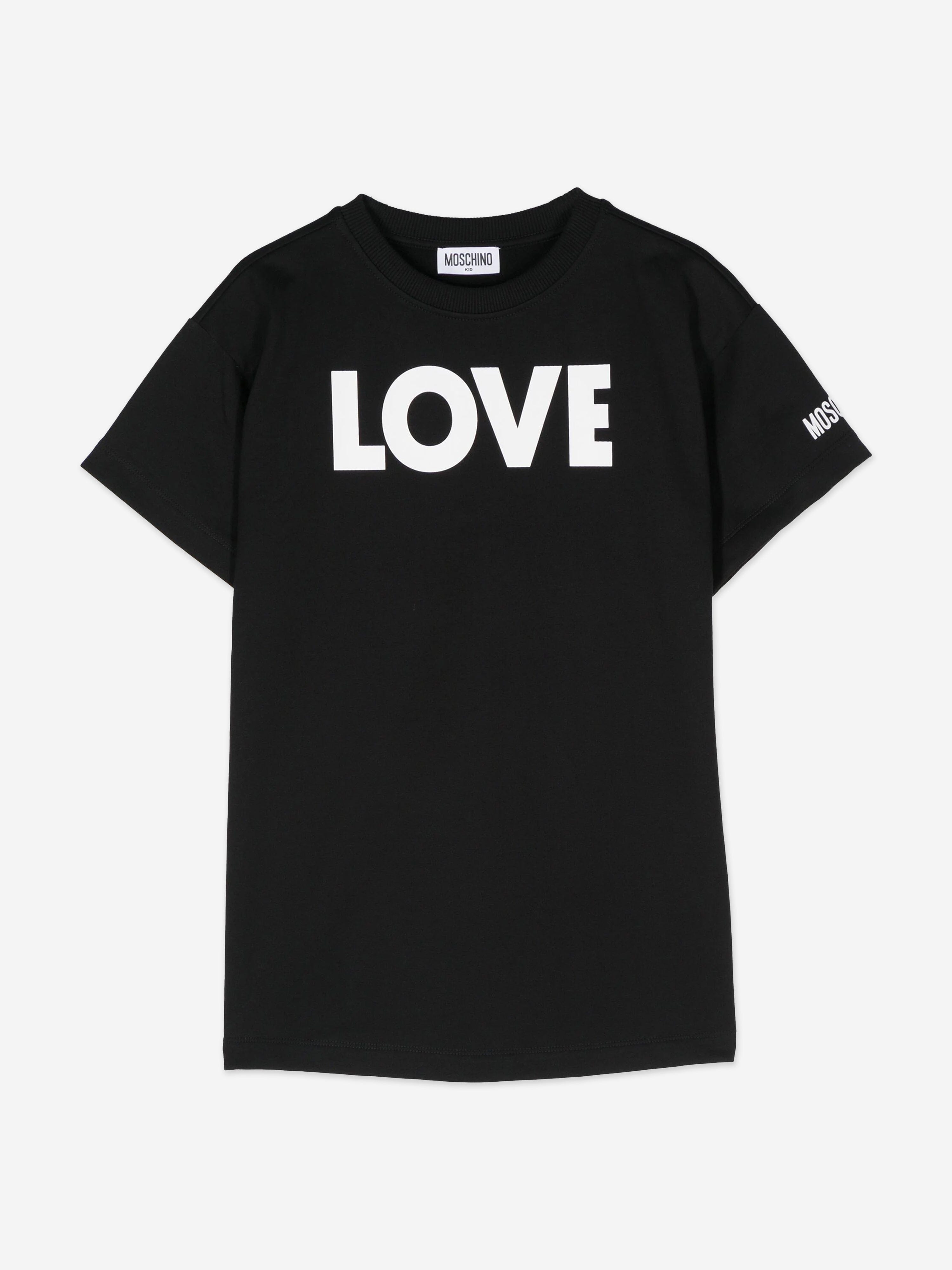 Girls Love Jersey Dress in Black