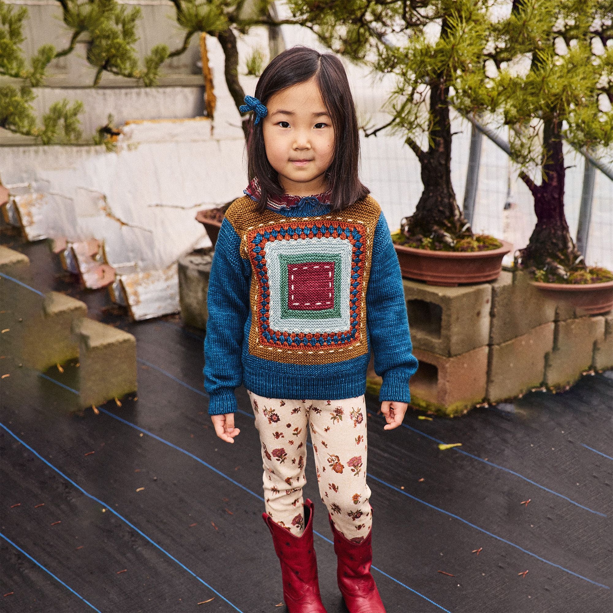 Boys & Girls Blue Wool Sweater