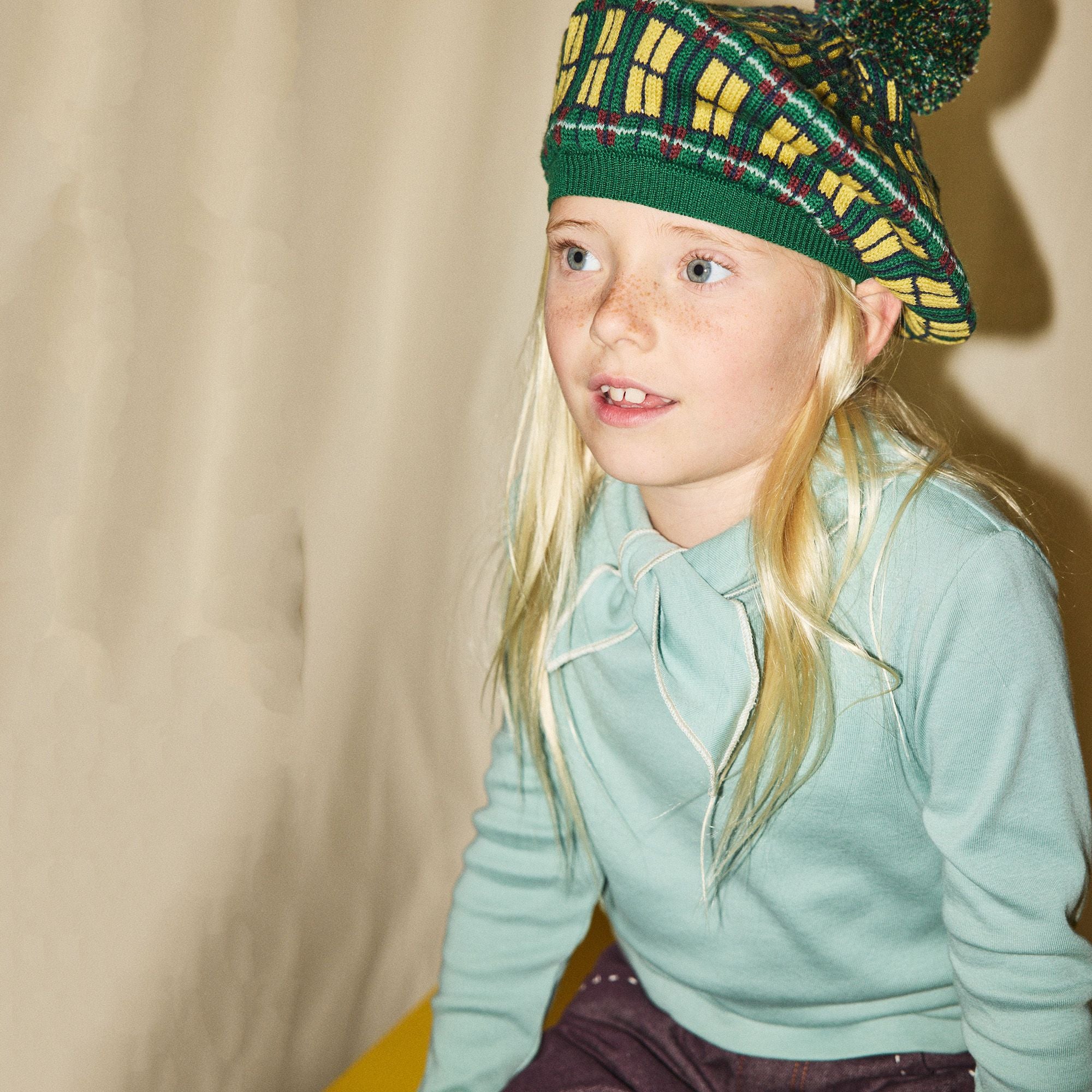 Boys & Girls Green Bow Cotton T-Shirt