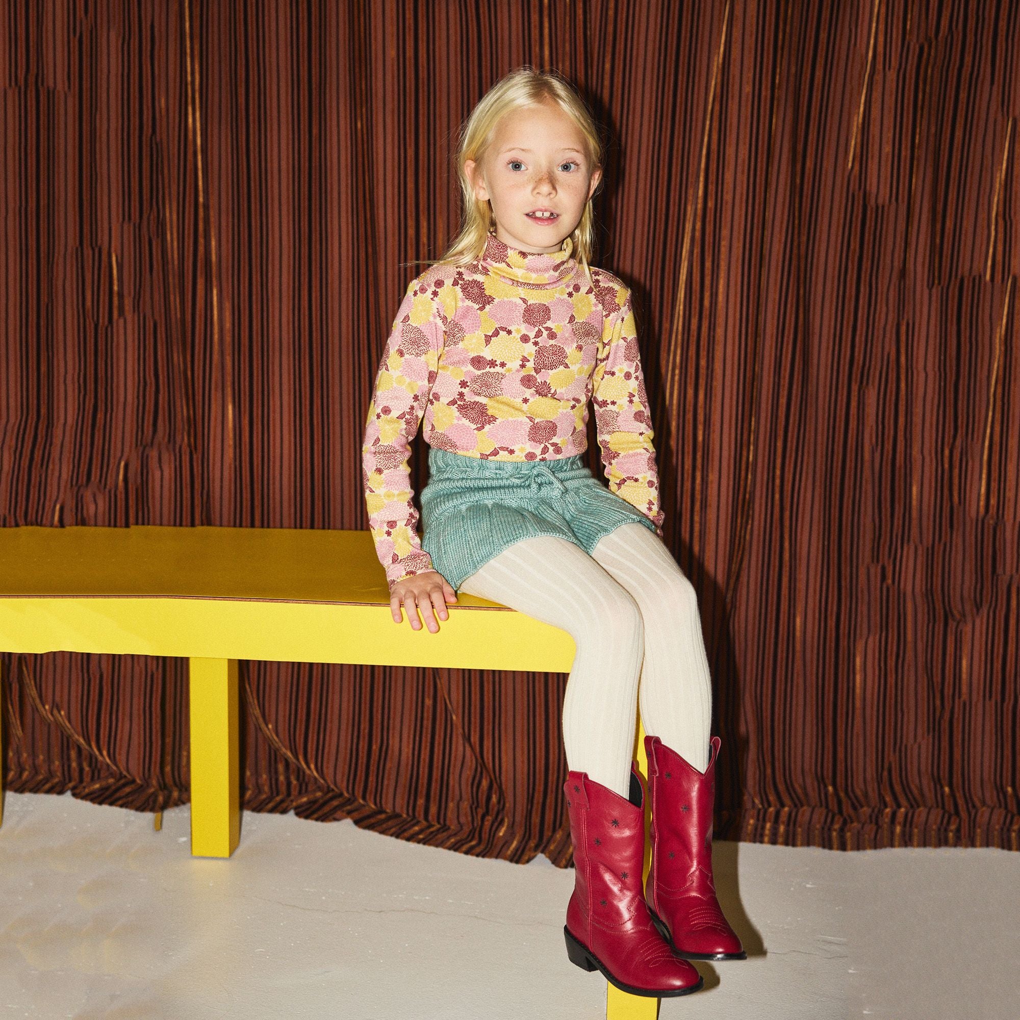 Boys & Girls Multicolor Cotton Turtleneck