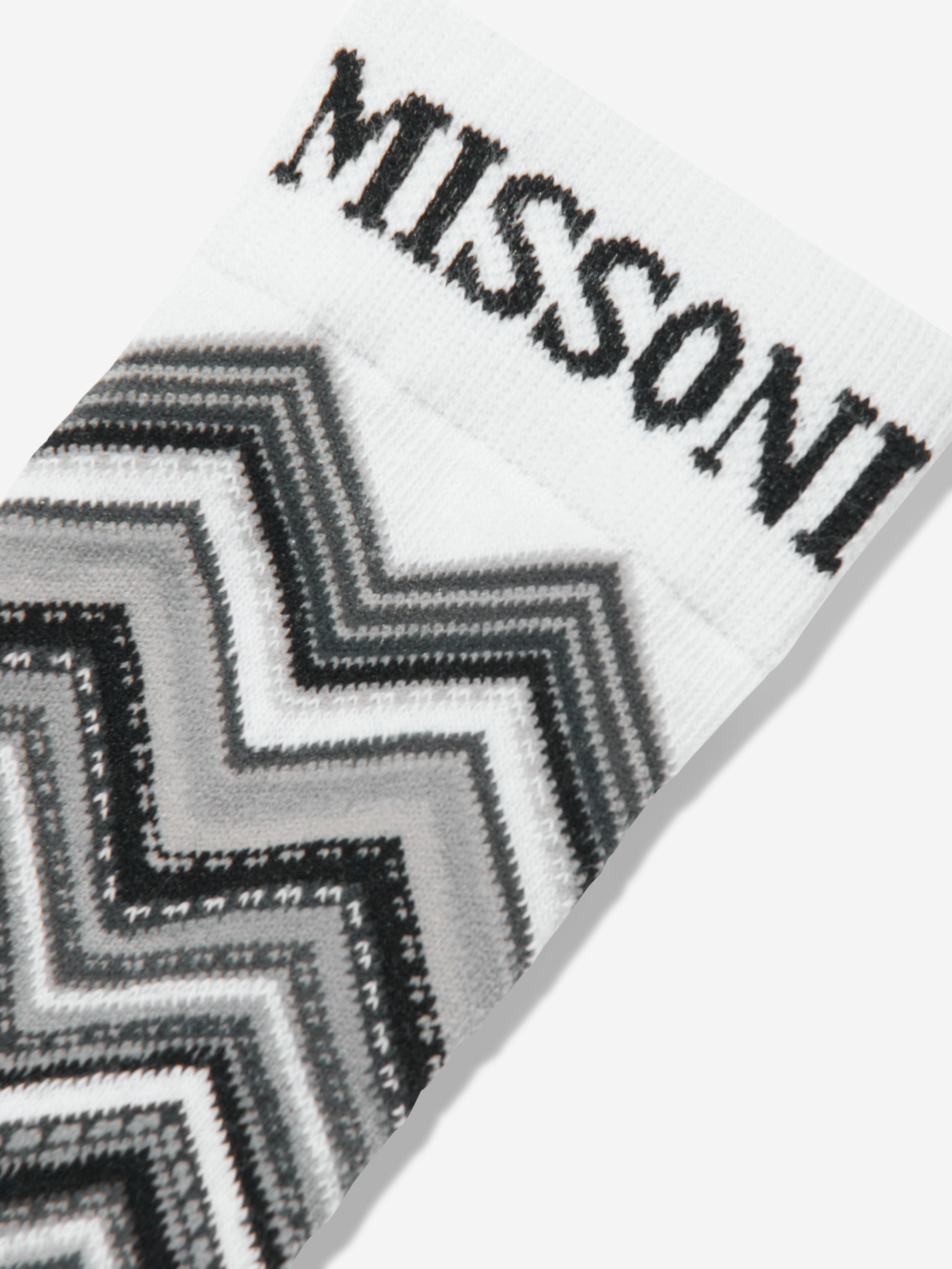 Missoni Kids Zigzag Socks in Black