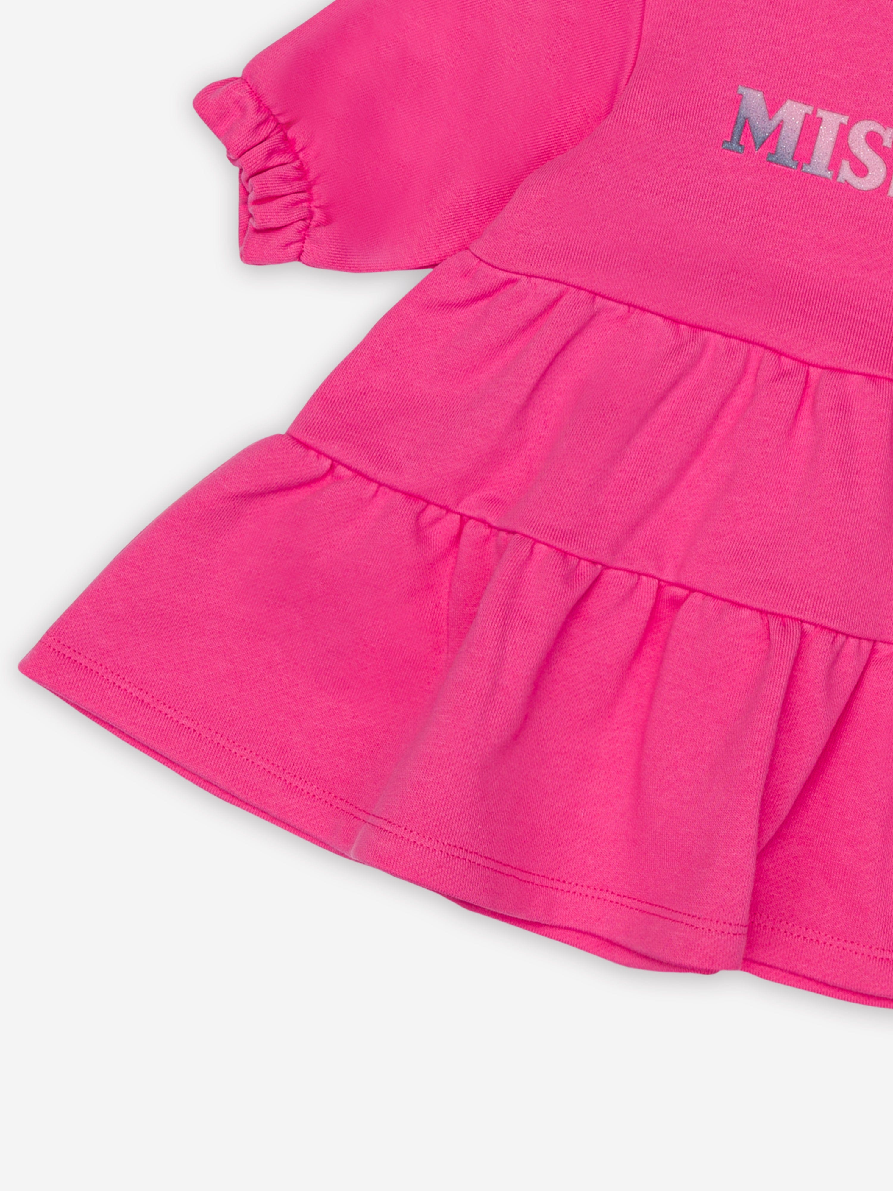 Missoni Baby Girls Jersey Dress With Knickers in Pink