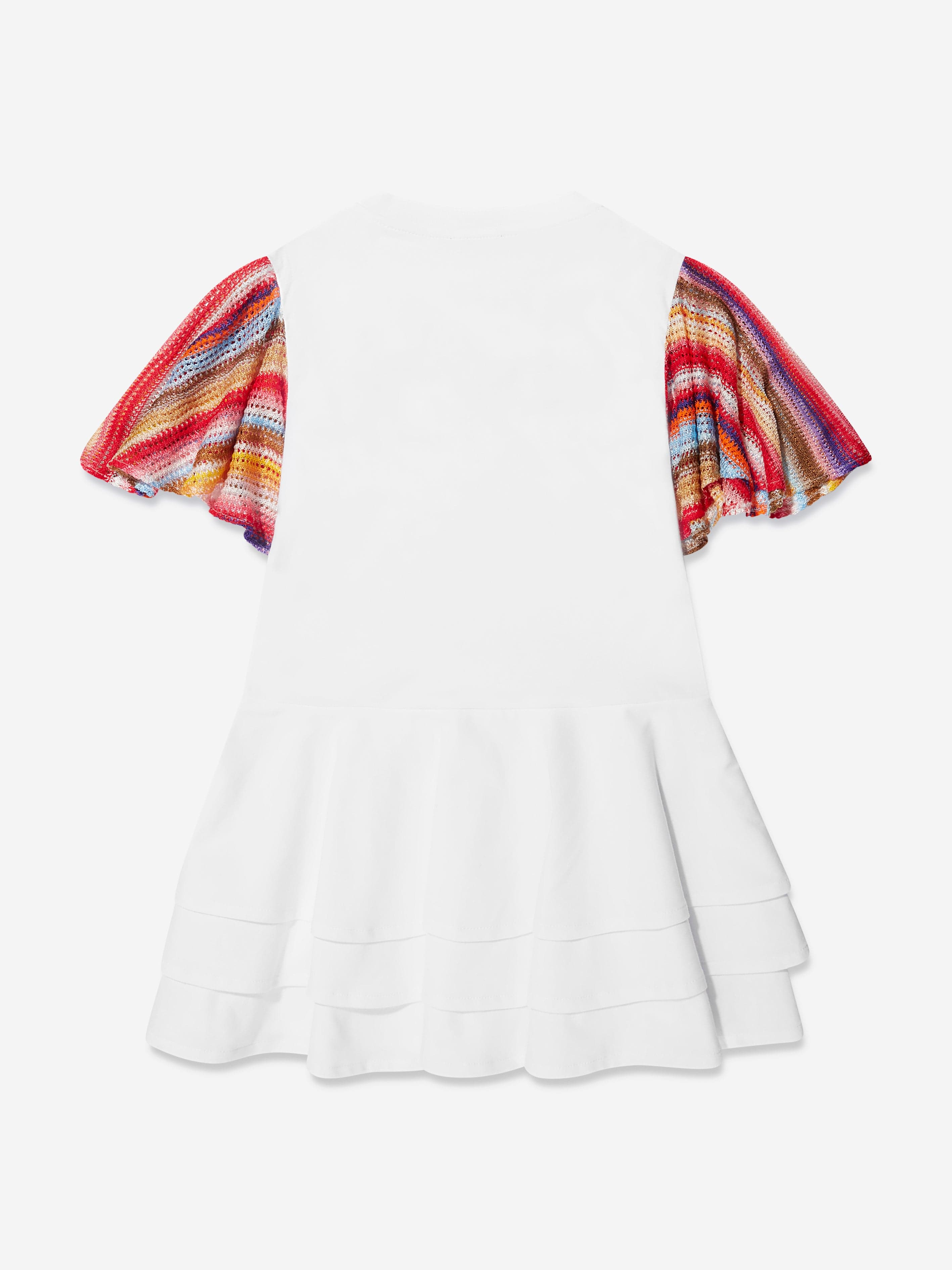 Missoni Girls Logo Jersey Dress in White