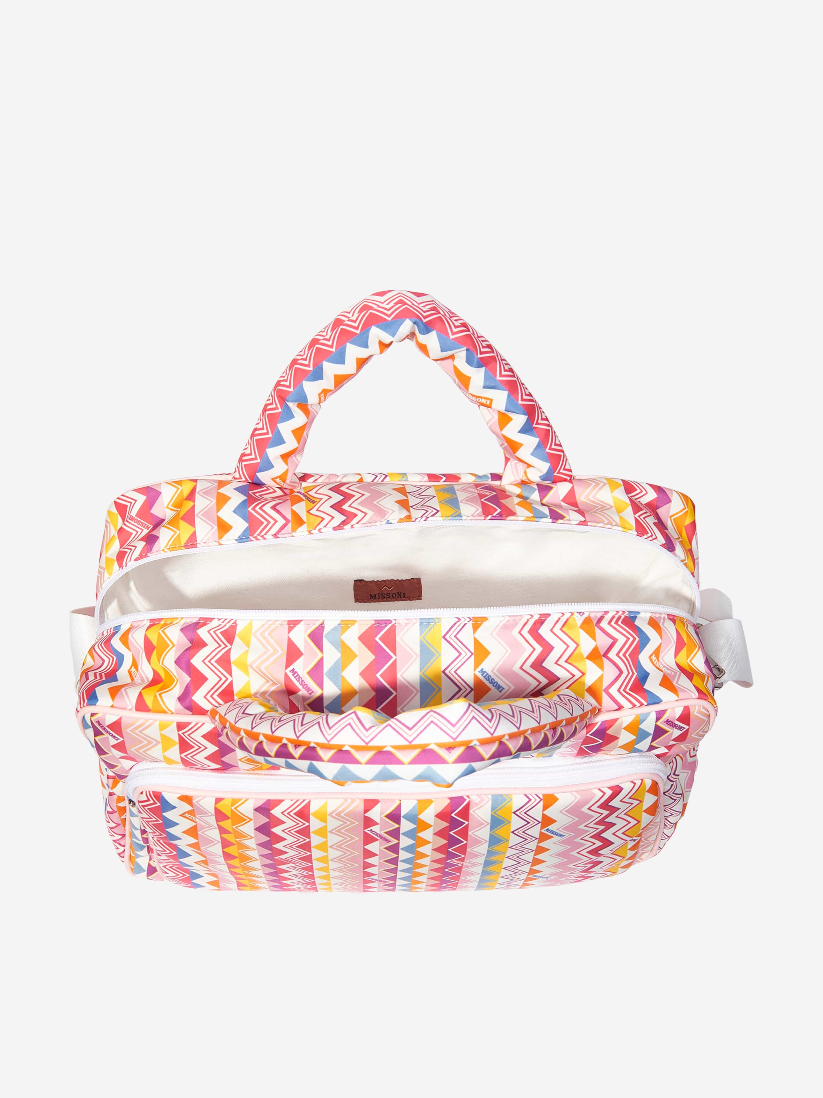 Baby Zigzag Changing Bag in Pink (35cm)