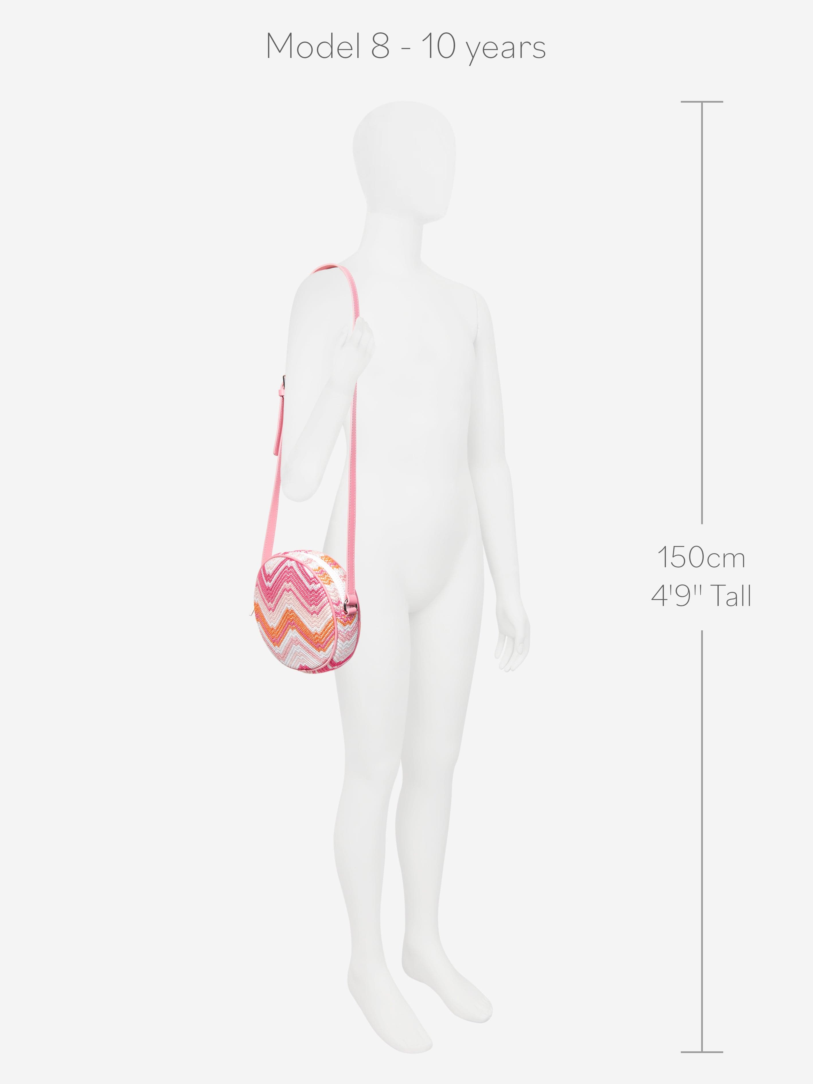 Girls Zigzag Shoulder Bag in Multicolour (20cm)