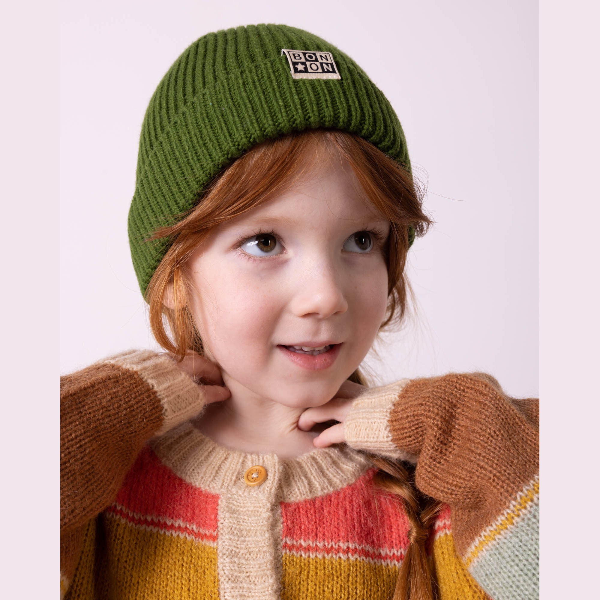 Girls Multicolor Stripes Cardigan