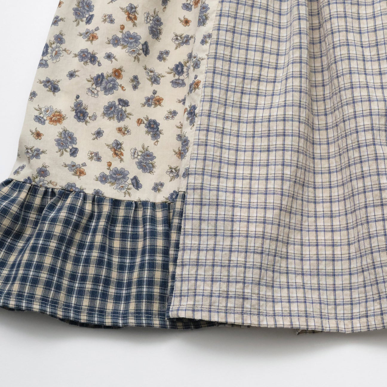 Girls Blue Floral Dress
