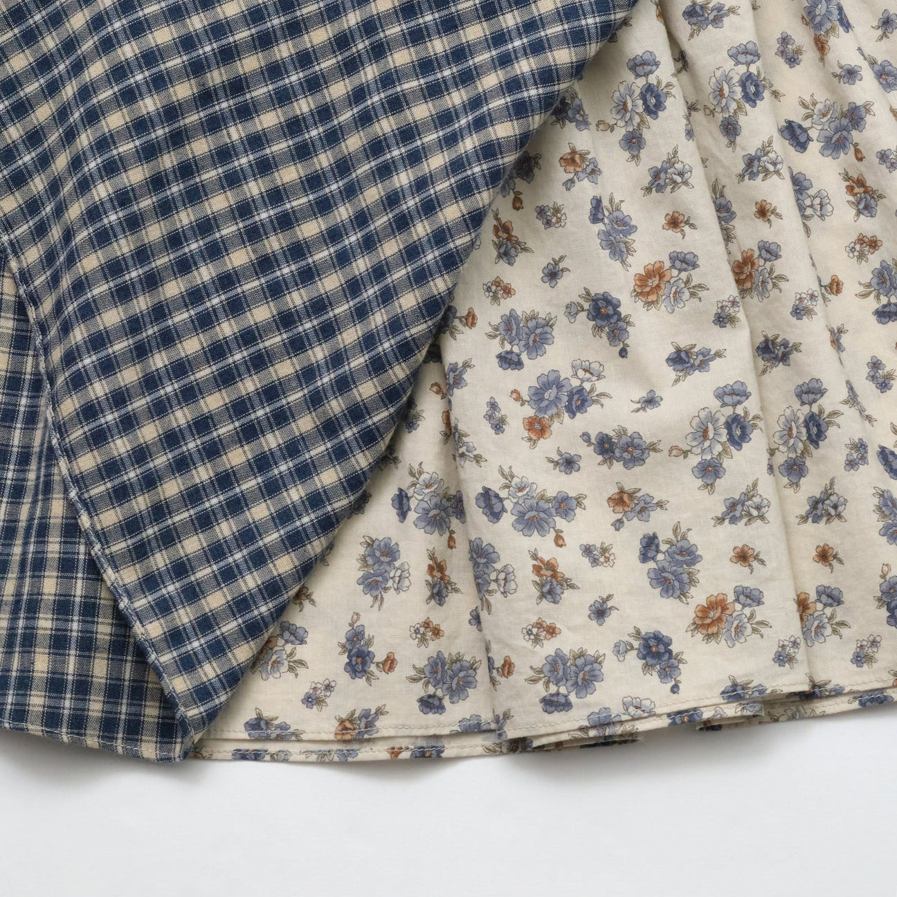 Girls Blue Cotton Skirts