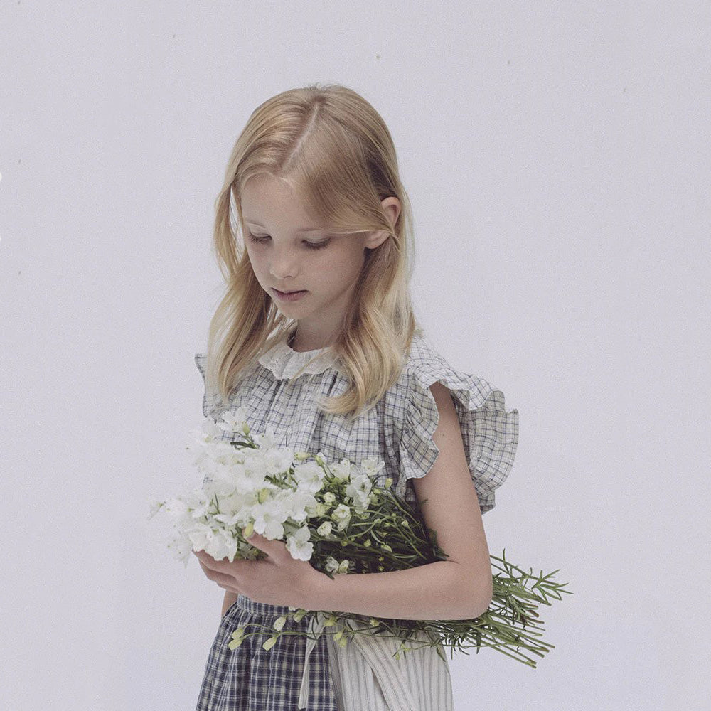 Girls Blue Cotton Skirts