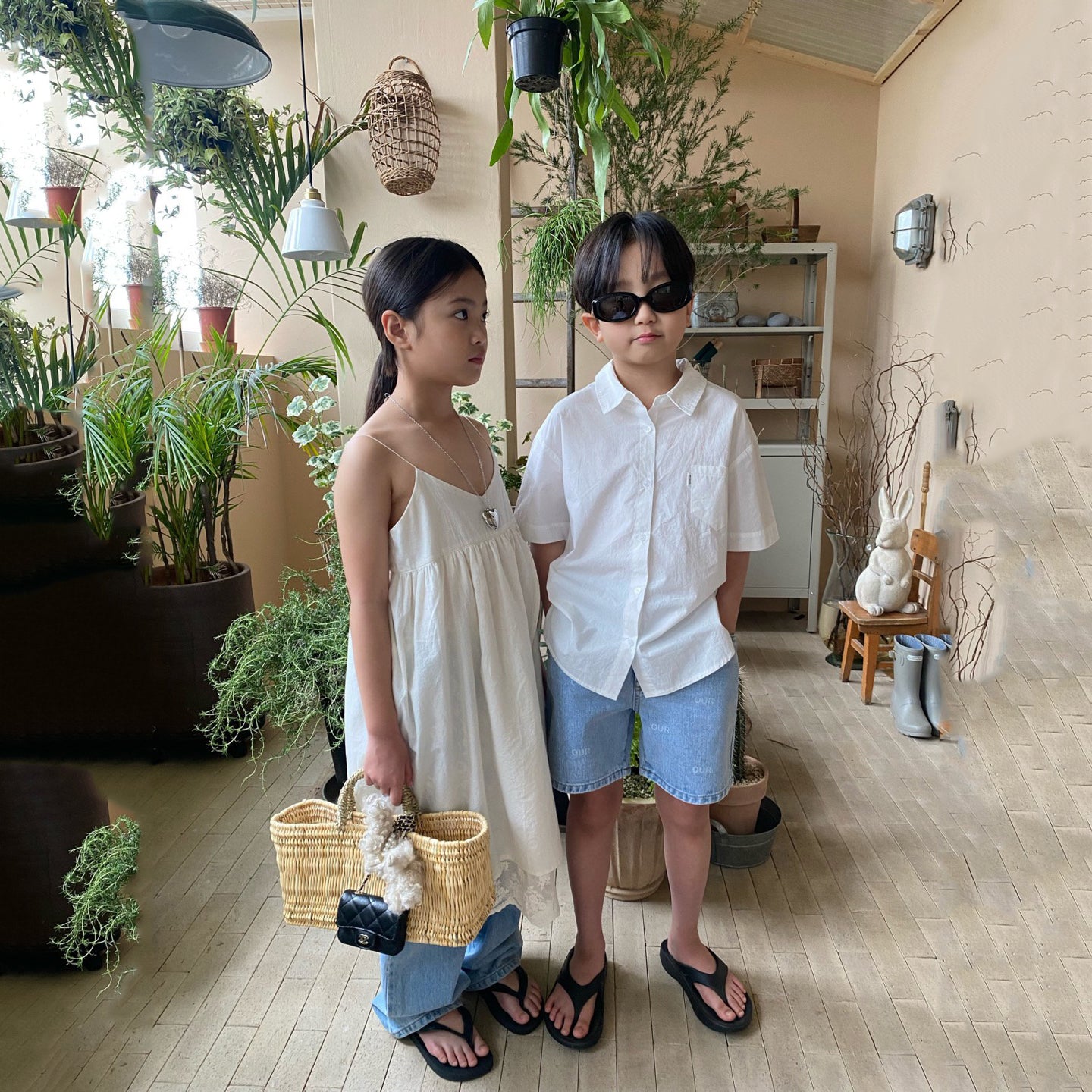 Girls White Cotton Dress
