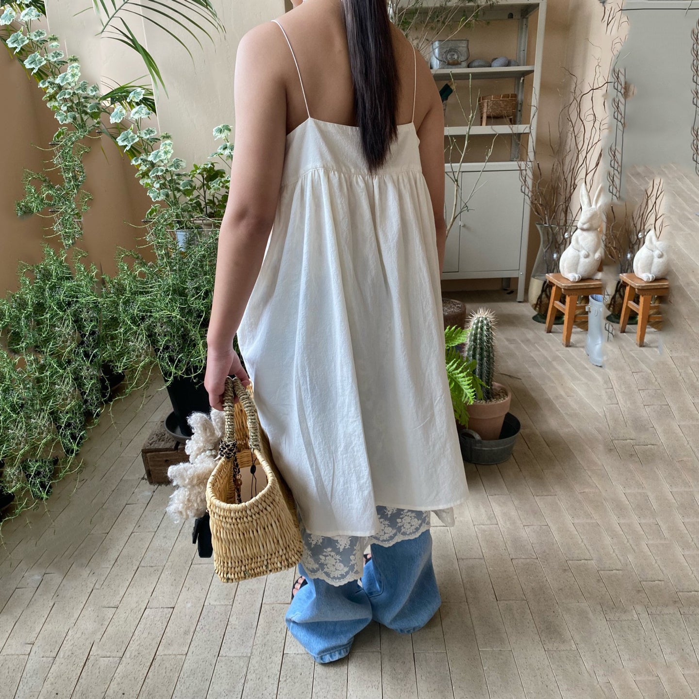 Girls White Cotton Dress