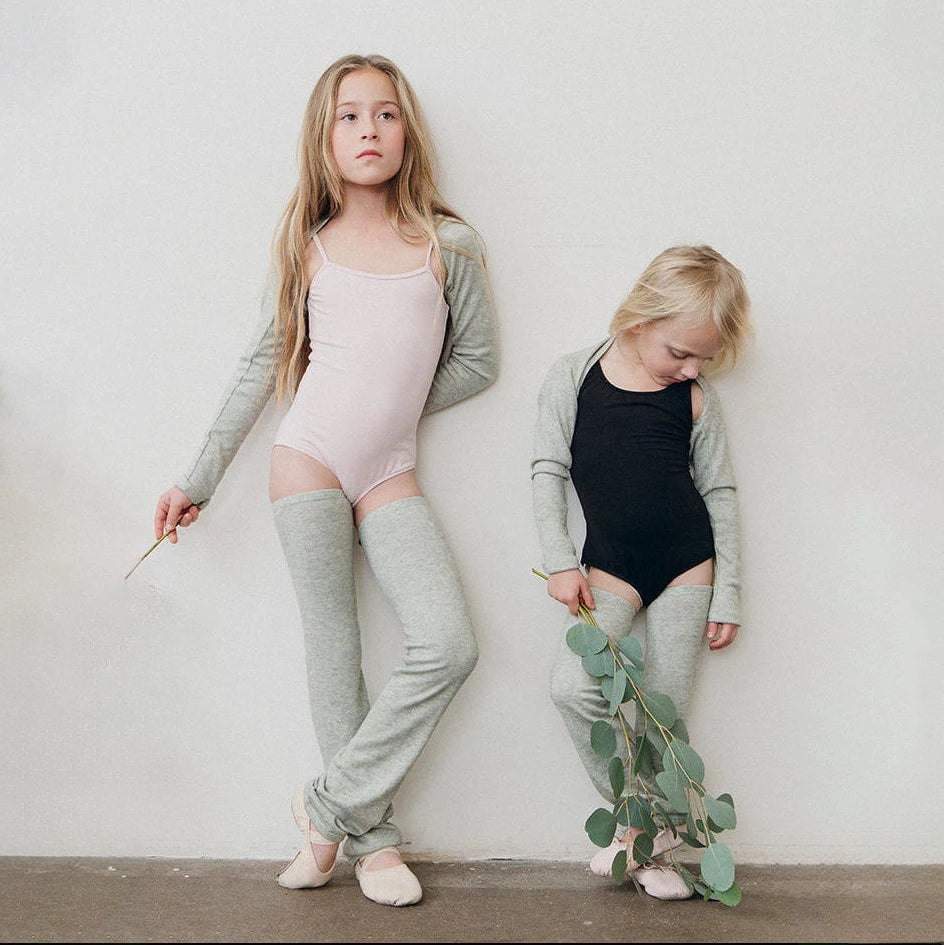Girls Light Green Ballet Shoulder Warmers(Morning - KIDS Natalie Shrug)